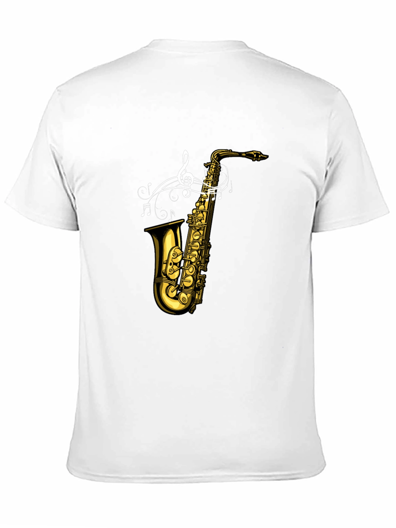 Saxophone Music T-Shirt - Black Graphic Tee