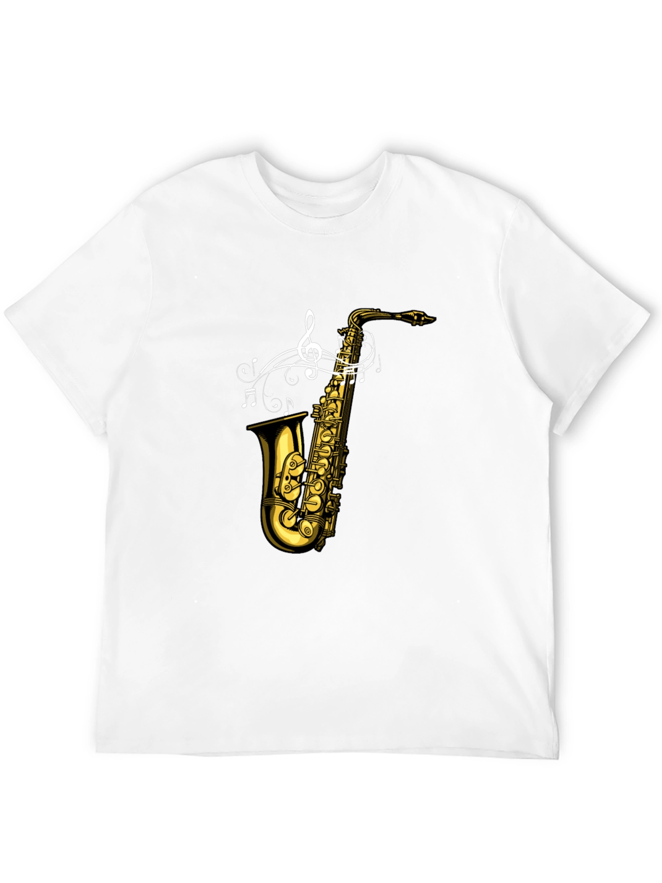 Saxophone Music T-Shirt - Black Graphic Tee