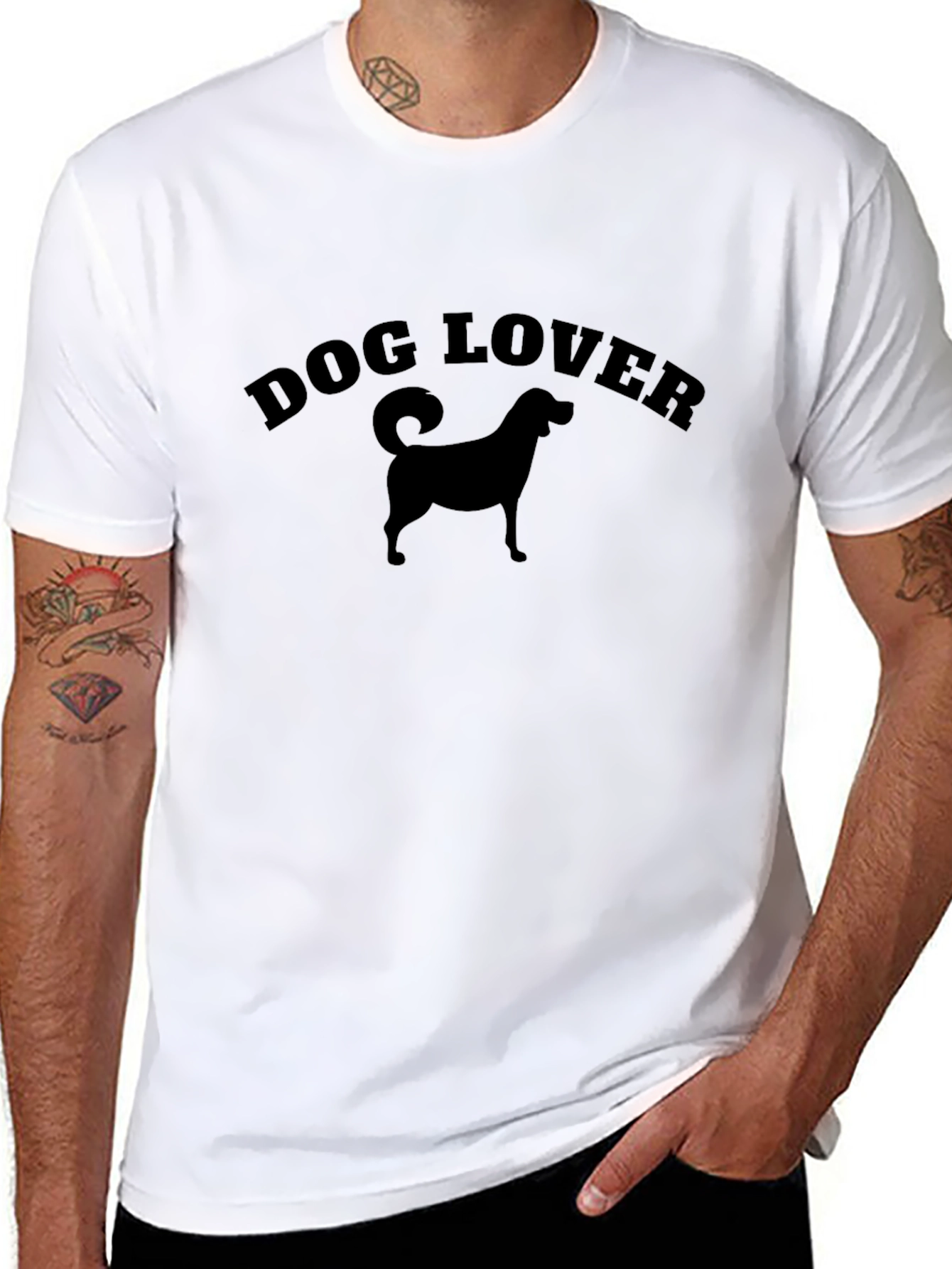 Dog Lover T-Shirt - Stylish Dog Breed Silhouette