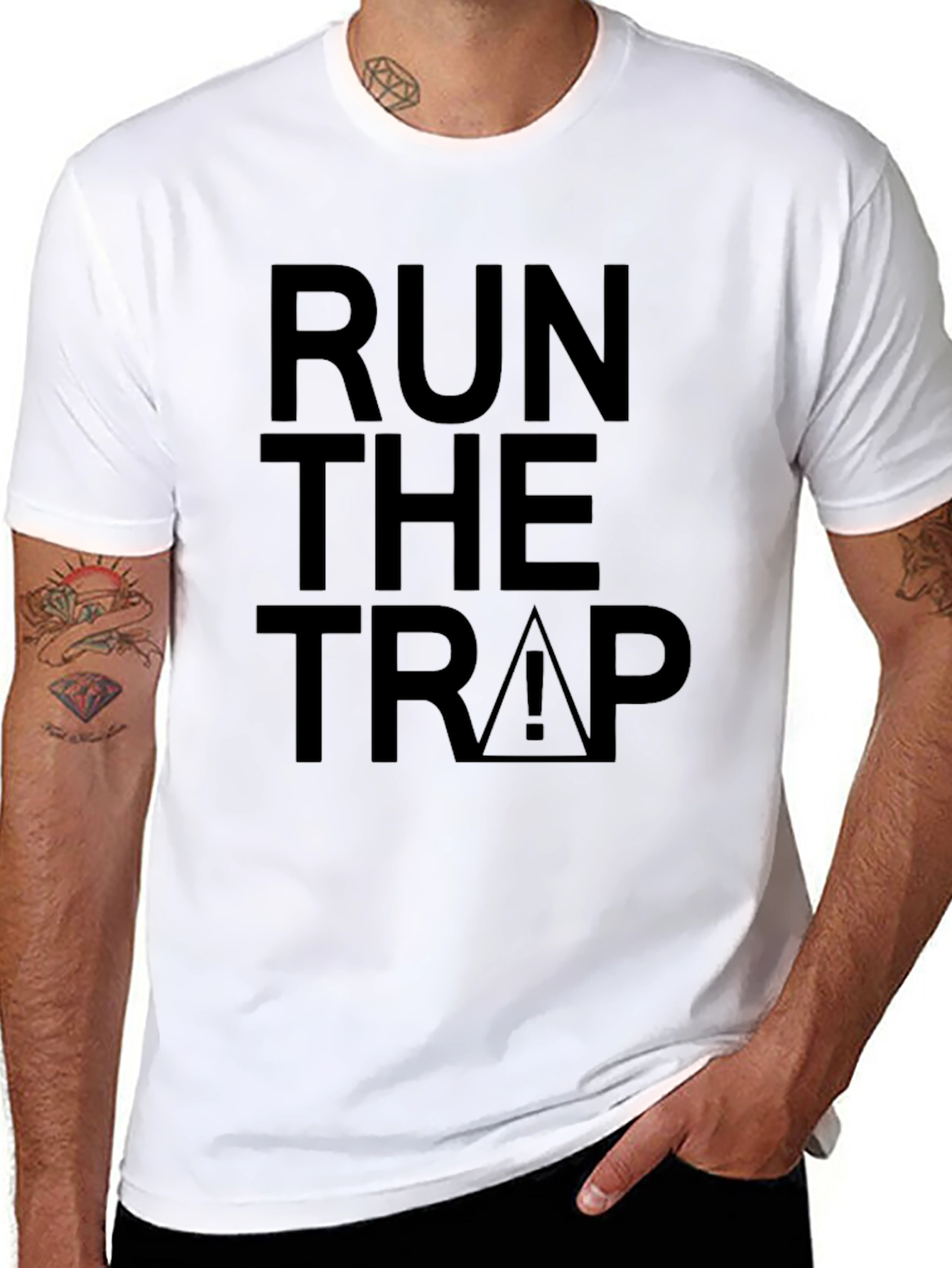 Run The Trap Graphic Tee - Menswear