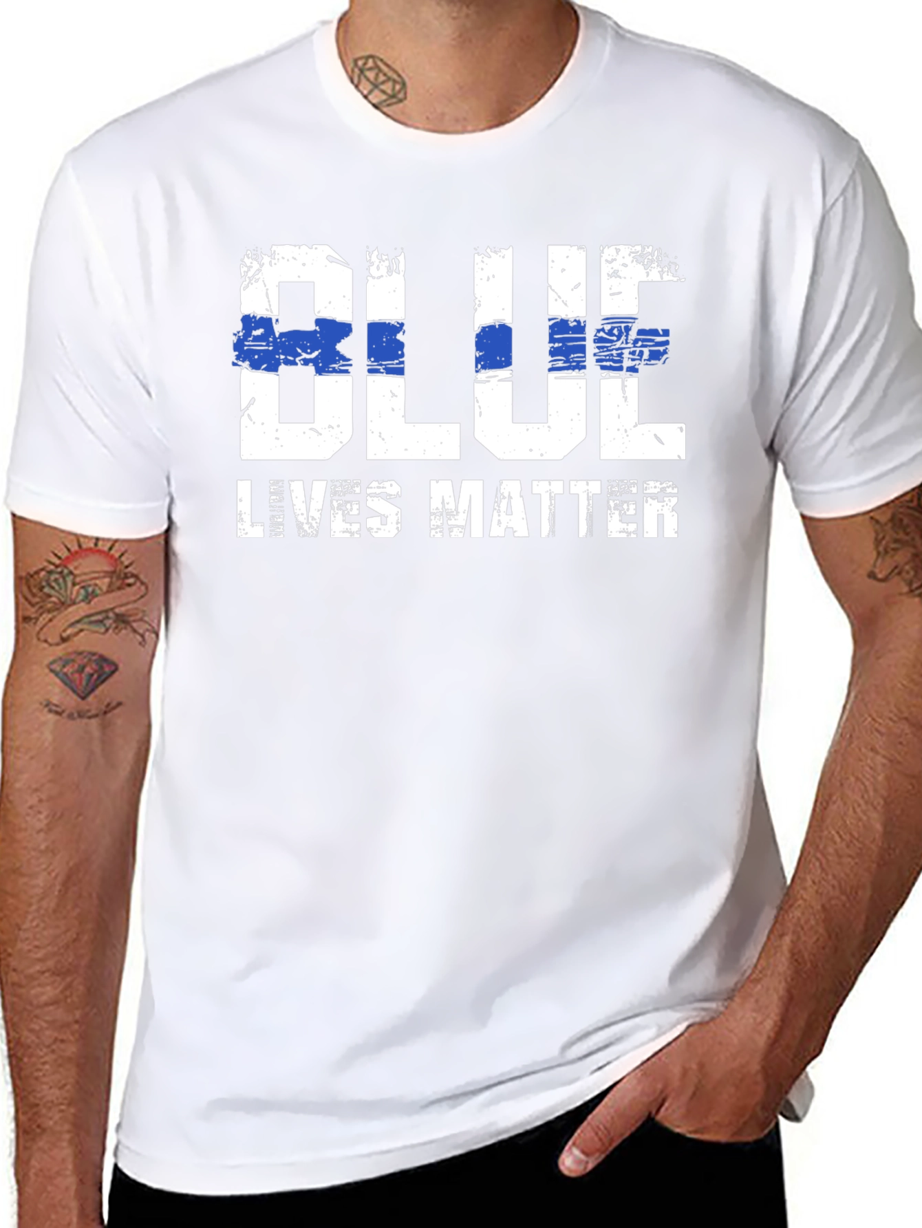 Blue Lives Matter Graphic T-Shirt