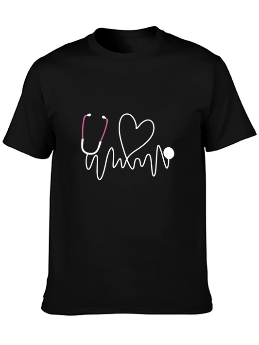 Heartbeat Stethoscope Graphic Tee