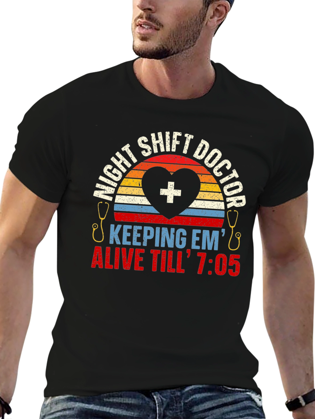 Night Shift Doctor T-Shirt Medical Gift