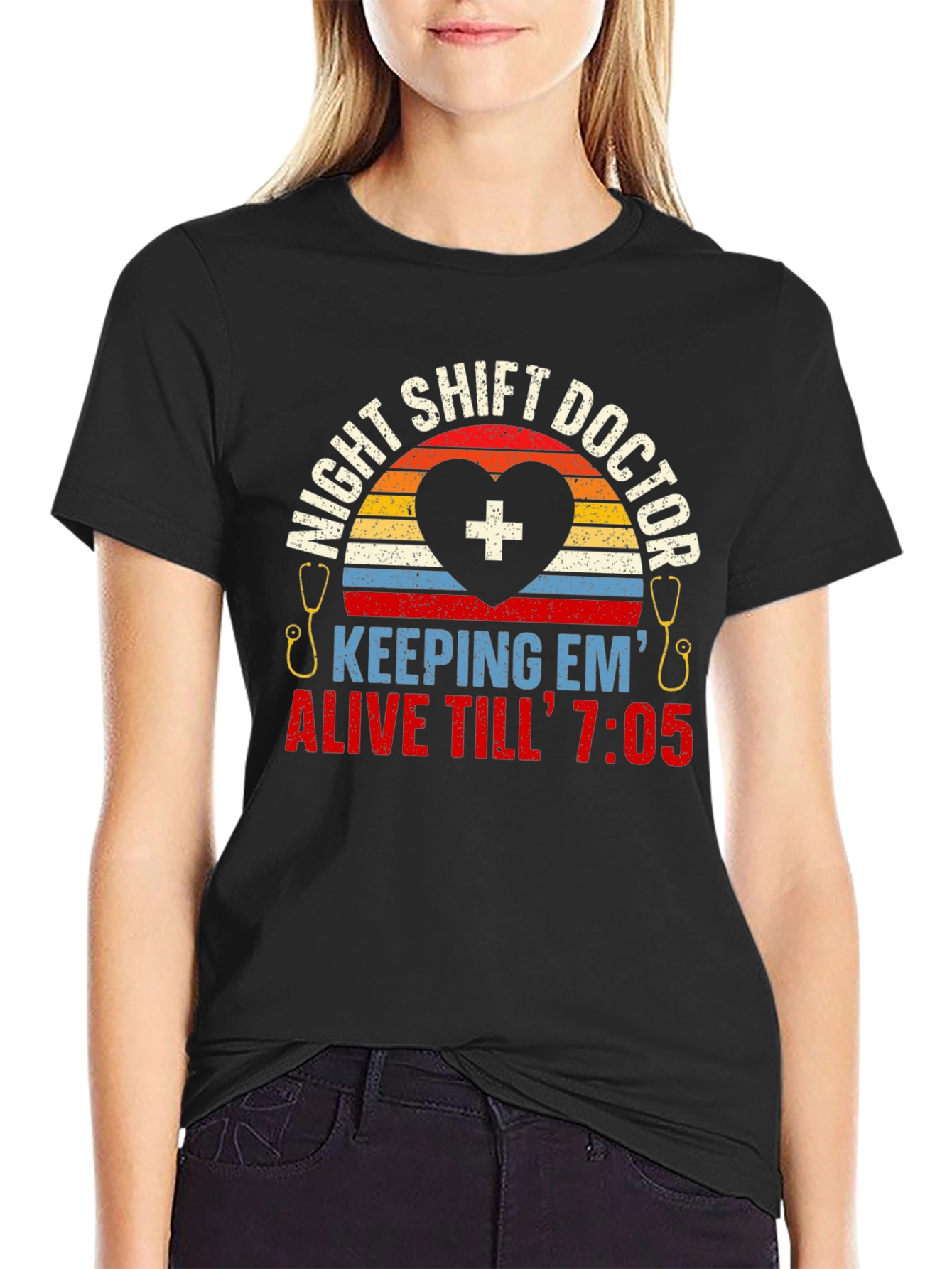 Night Shift Doctor T-Shirt Medical Gift