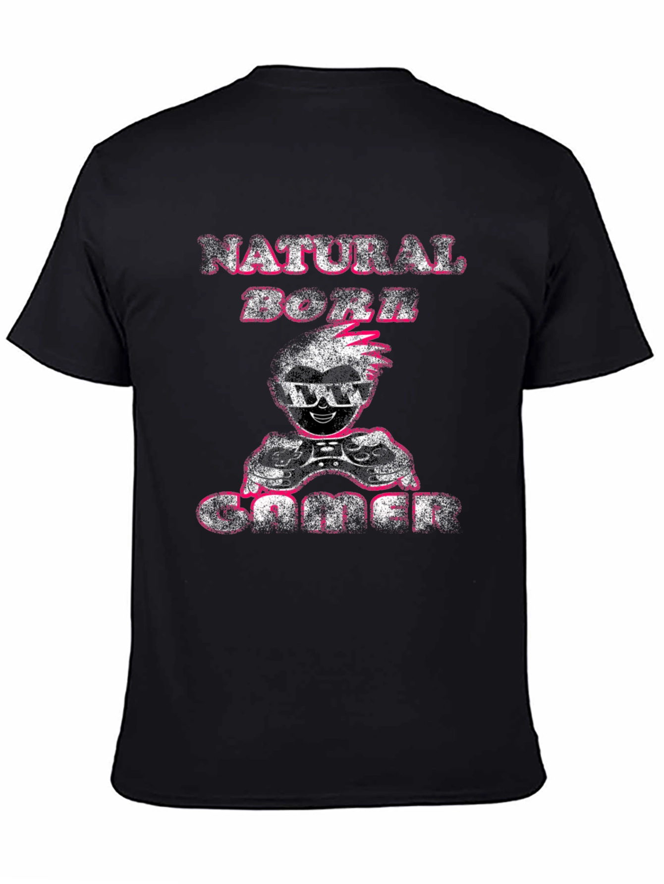 Natural Born Gamer Black T-Shirt