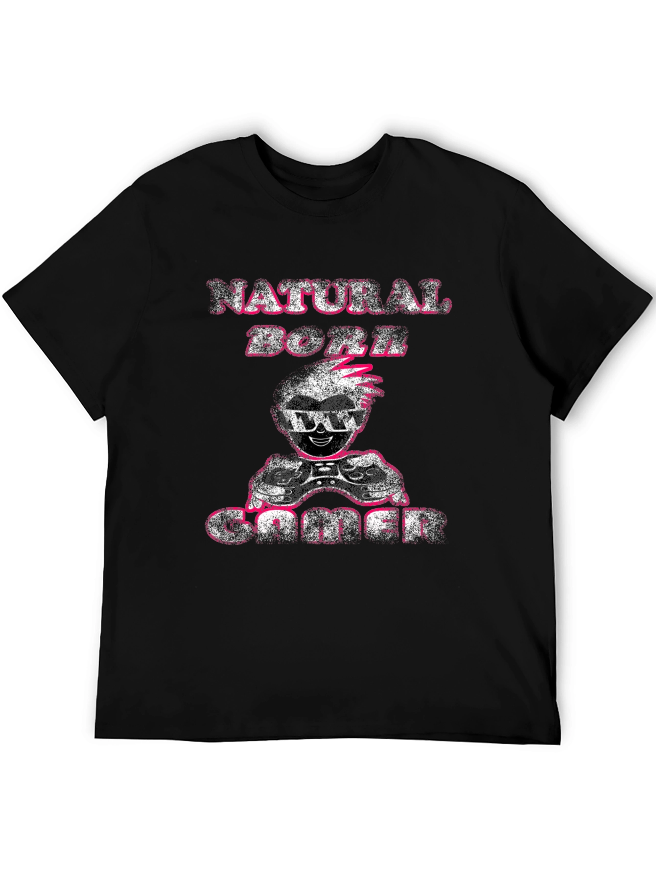 Natural Born Gamer Black T-Shirt