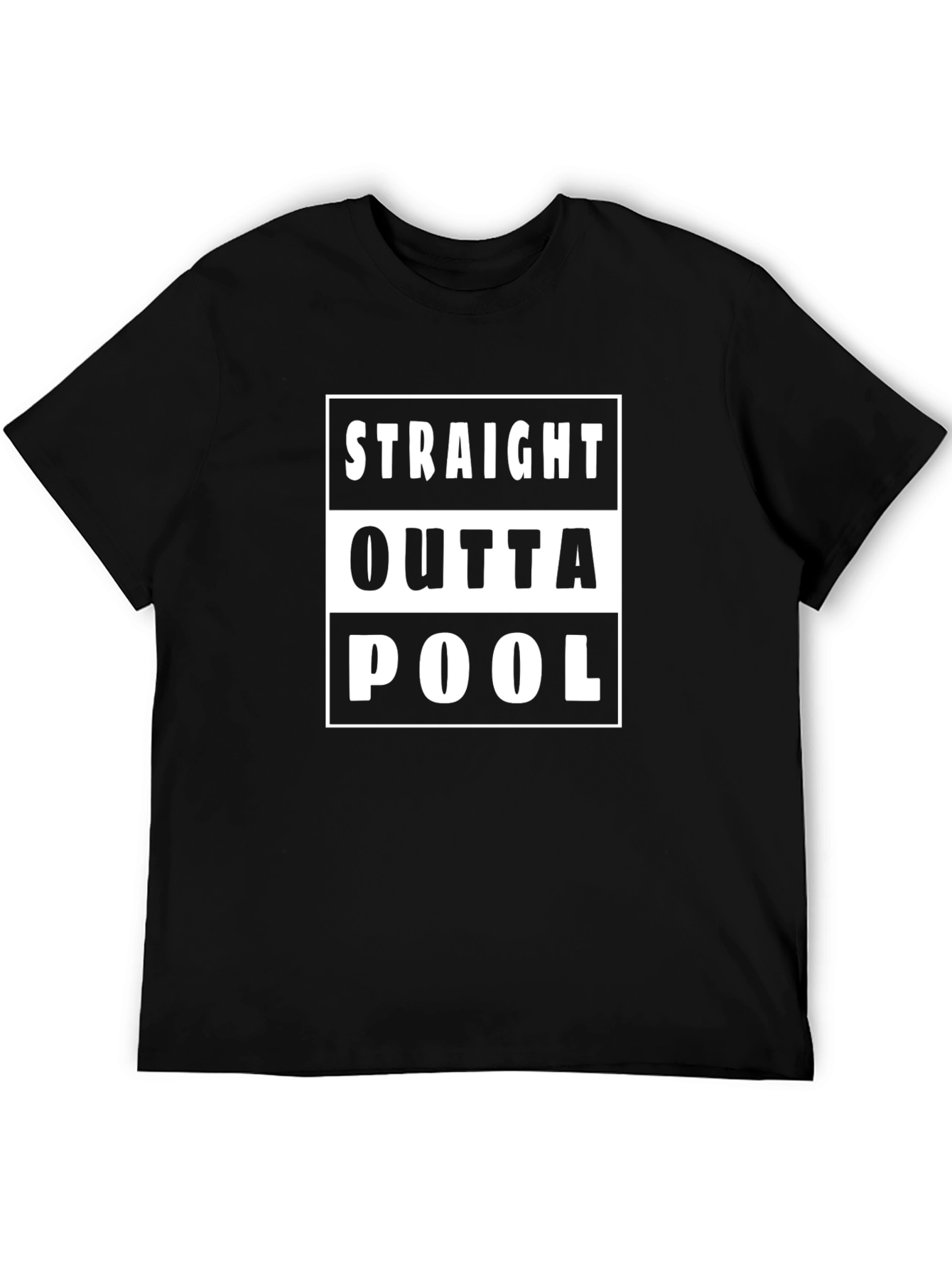 Straight Outta Pool T-Shirt - Novelty Graphic Tee