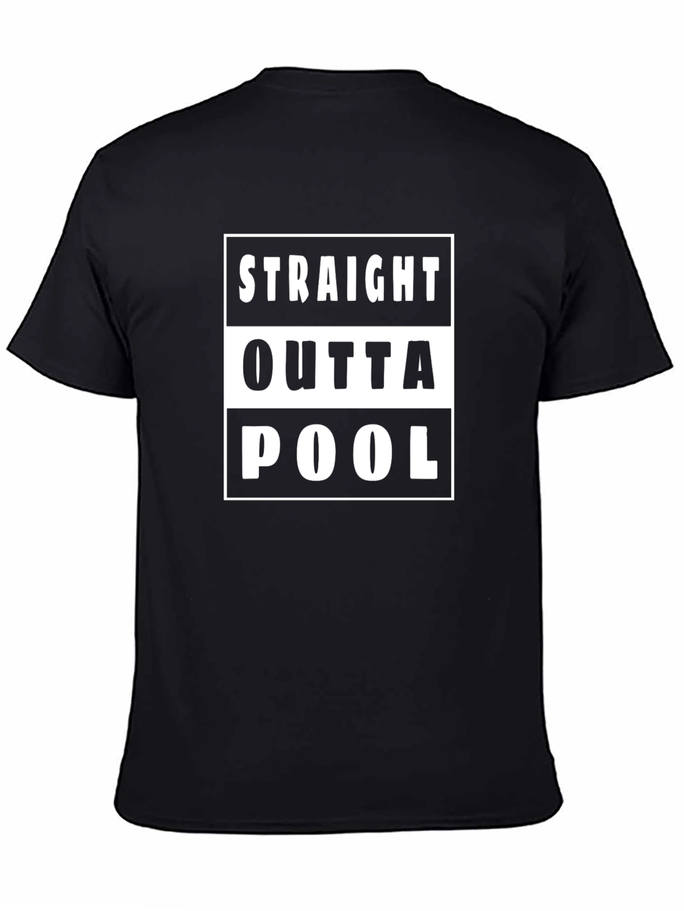 Straight Outta Pool T-Shirt - Novelty Graphic Tee