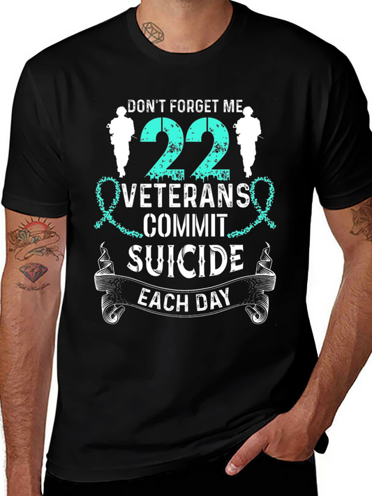 Dont Forget Me Veteran Suicide Awareness T-Shirt