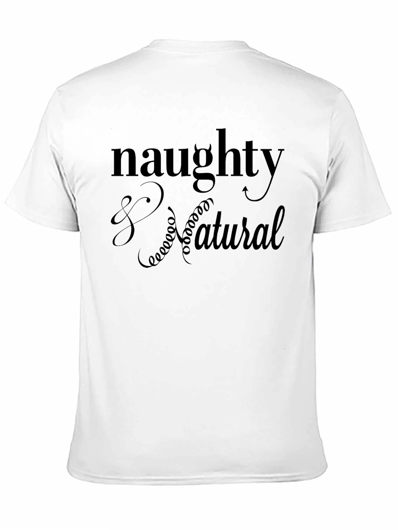 Naughty & Natural Graphic Black T-Shirt