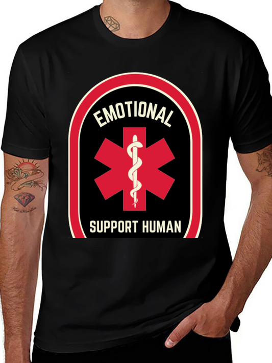 Emotional Support Human T-Shirt Star of Life EMS Paramedic