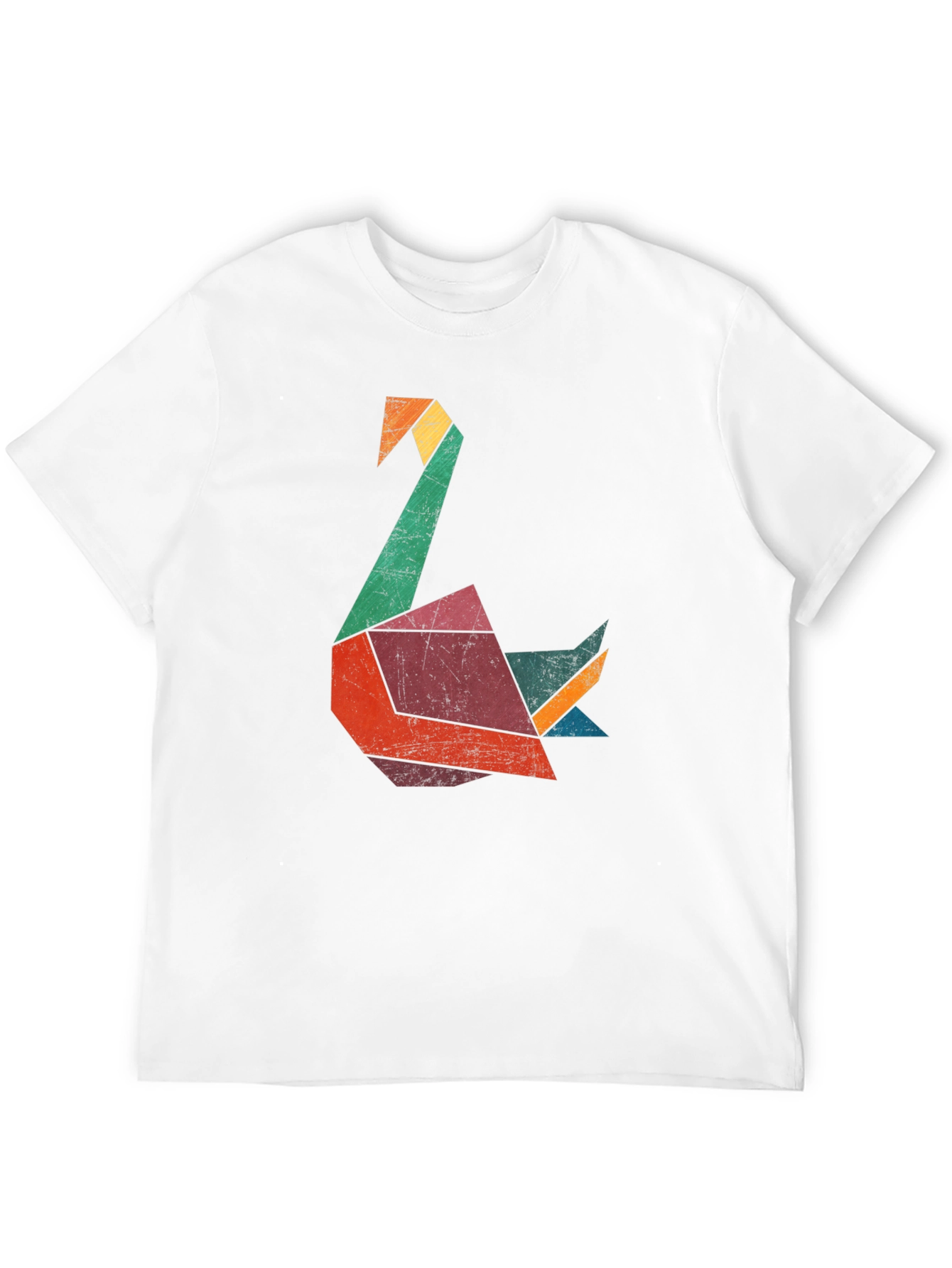 Geometric Swan Graphic Tee