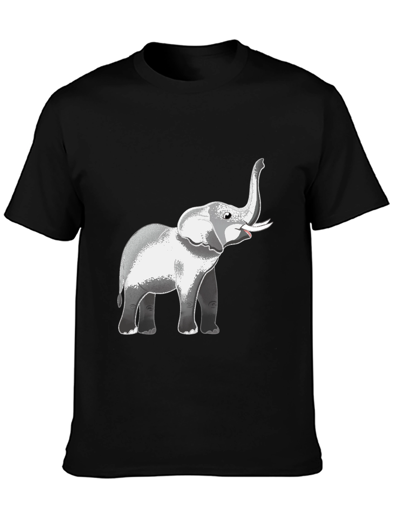 Elephant Graphic Black T-Shirt
