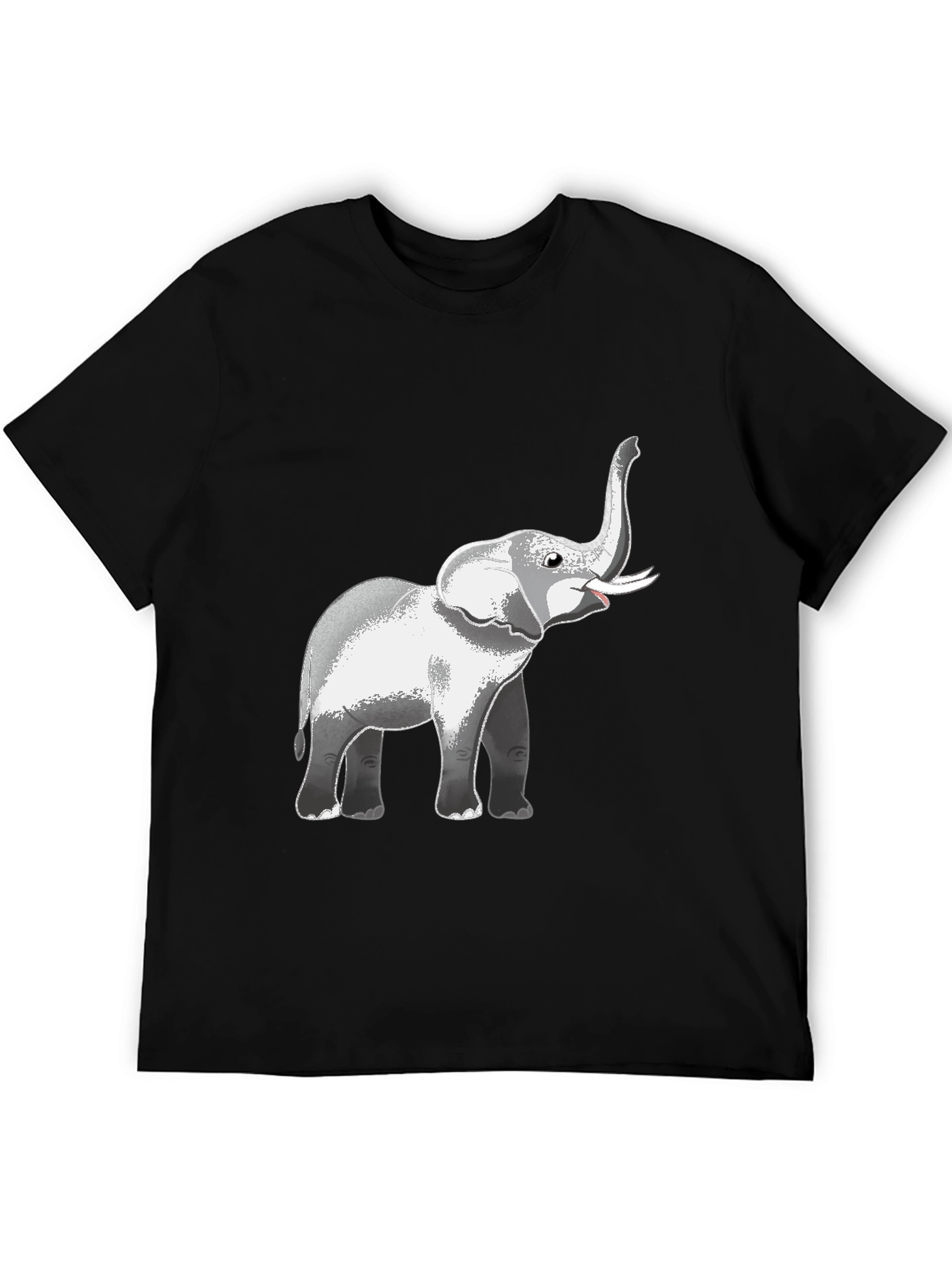 Elephant Graphic Black T-Shirt