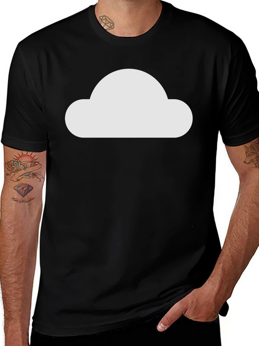Cloud Graphic Black T-Shirt - Modern Style