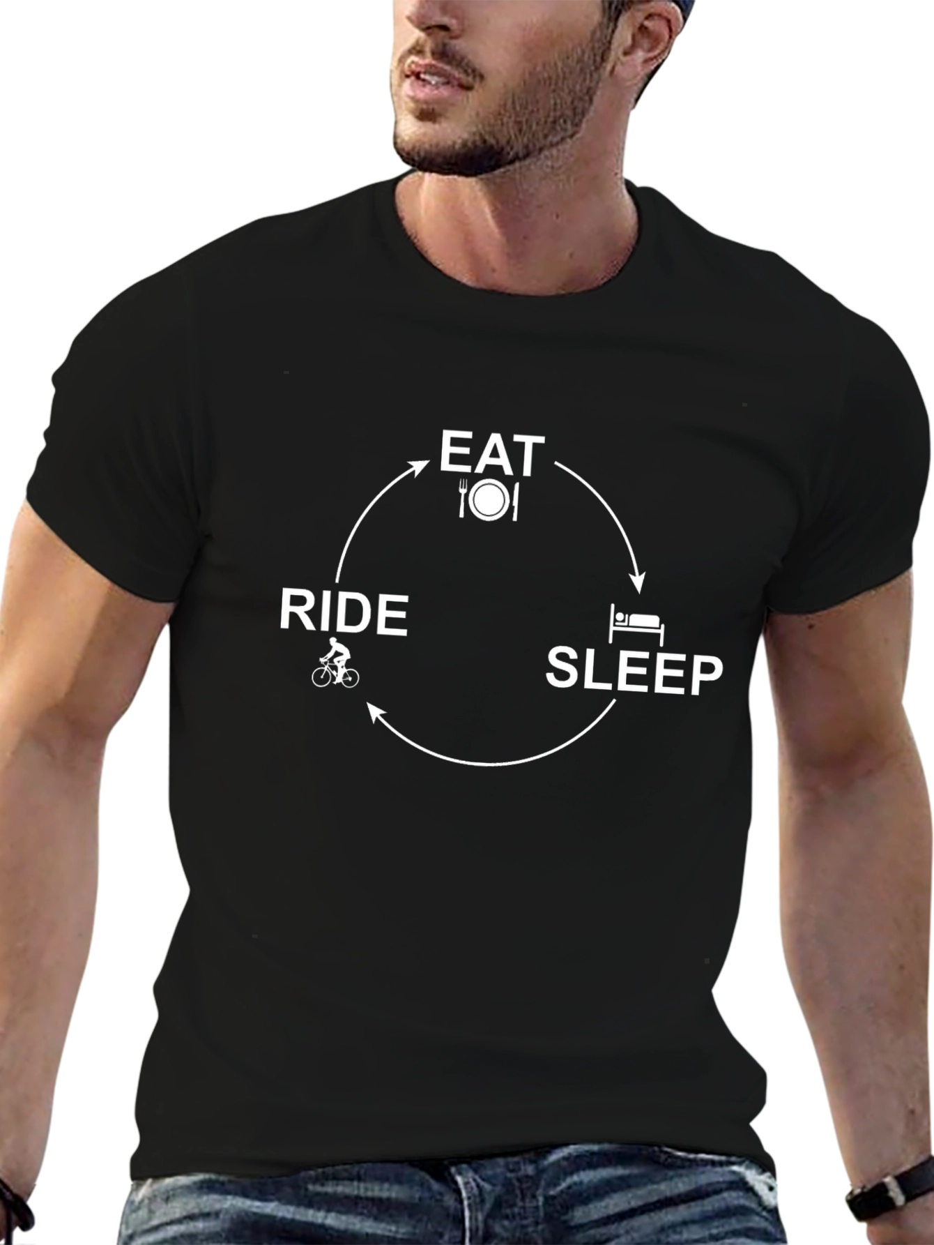 Eat Ride Sleep Cycling T-Shirt