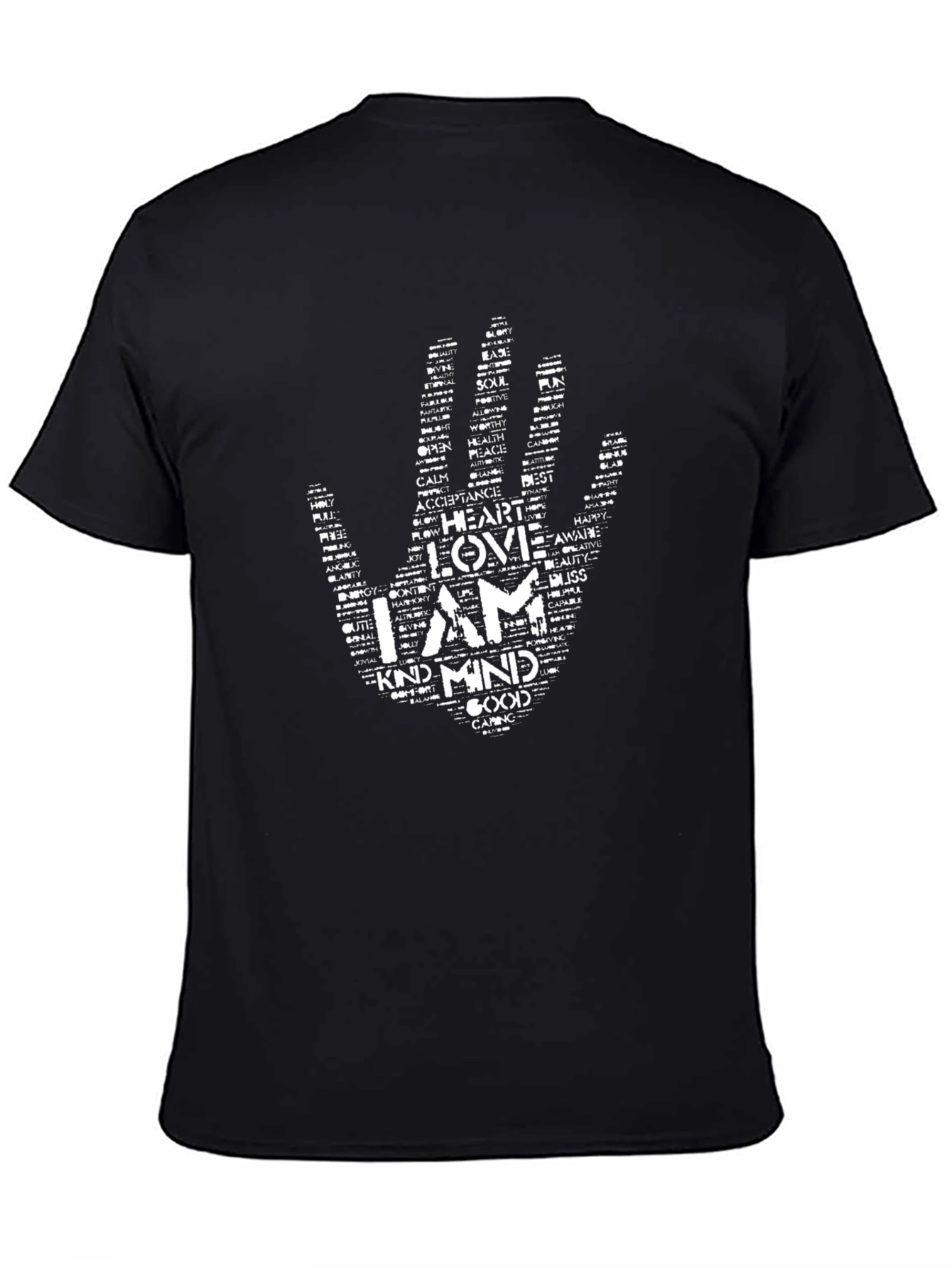 Inspirational Word Art Hand T-Shirt