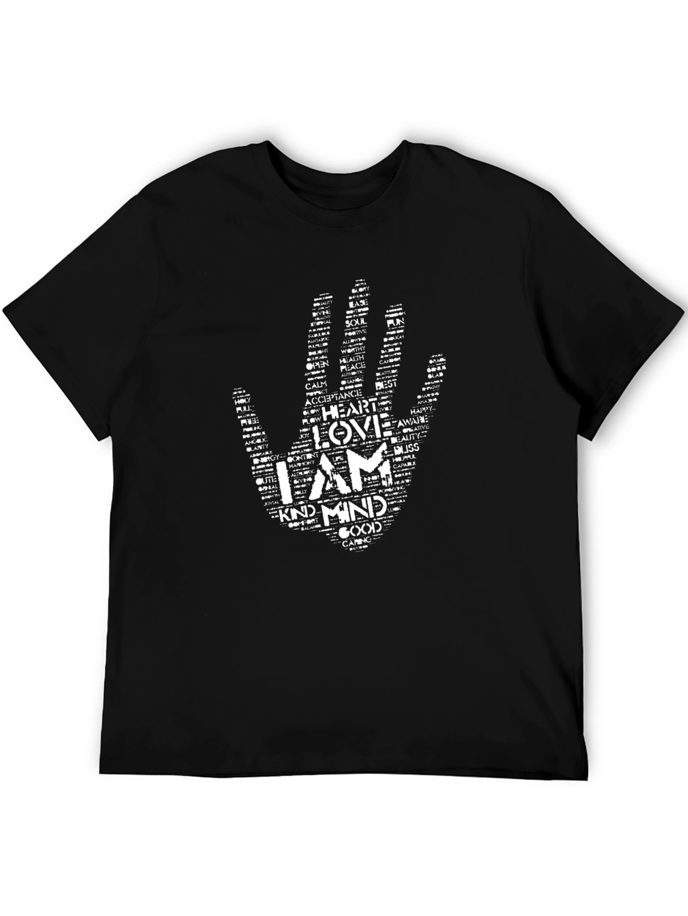 Inspirational Word Art Hand T-Shirt