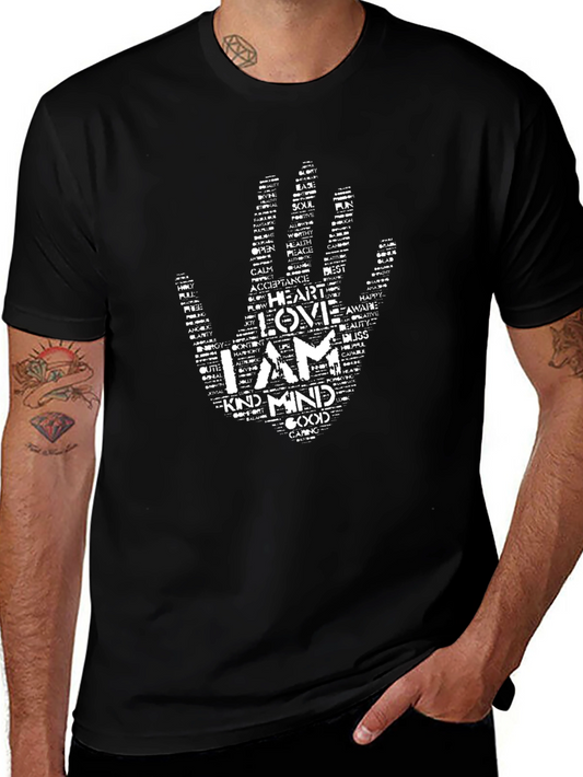 Inspirational Word Art Hand T-Shirt