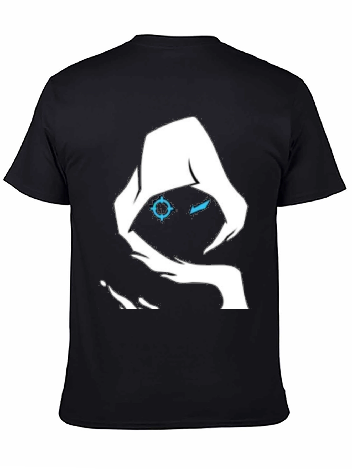 Mystic Hooded Graphic Tee - Black