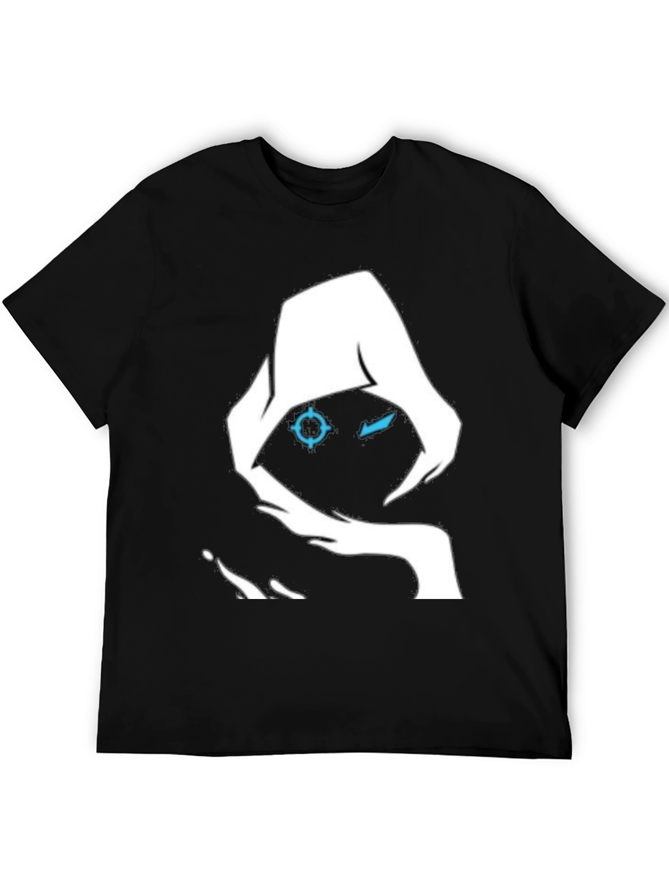 Mystic Hooded Graphic Tee - Black