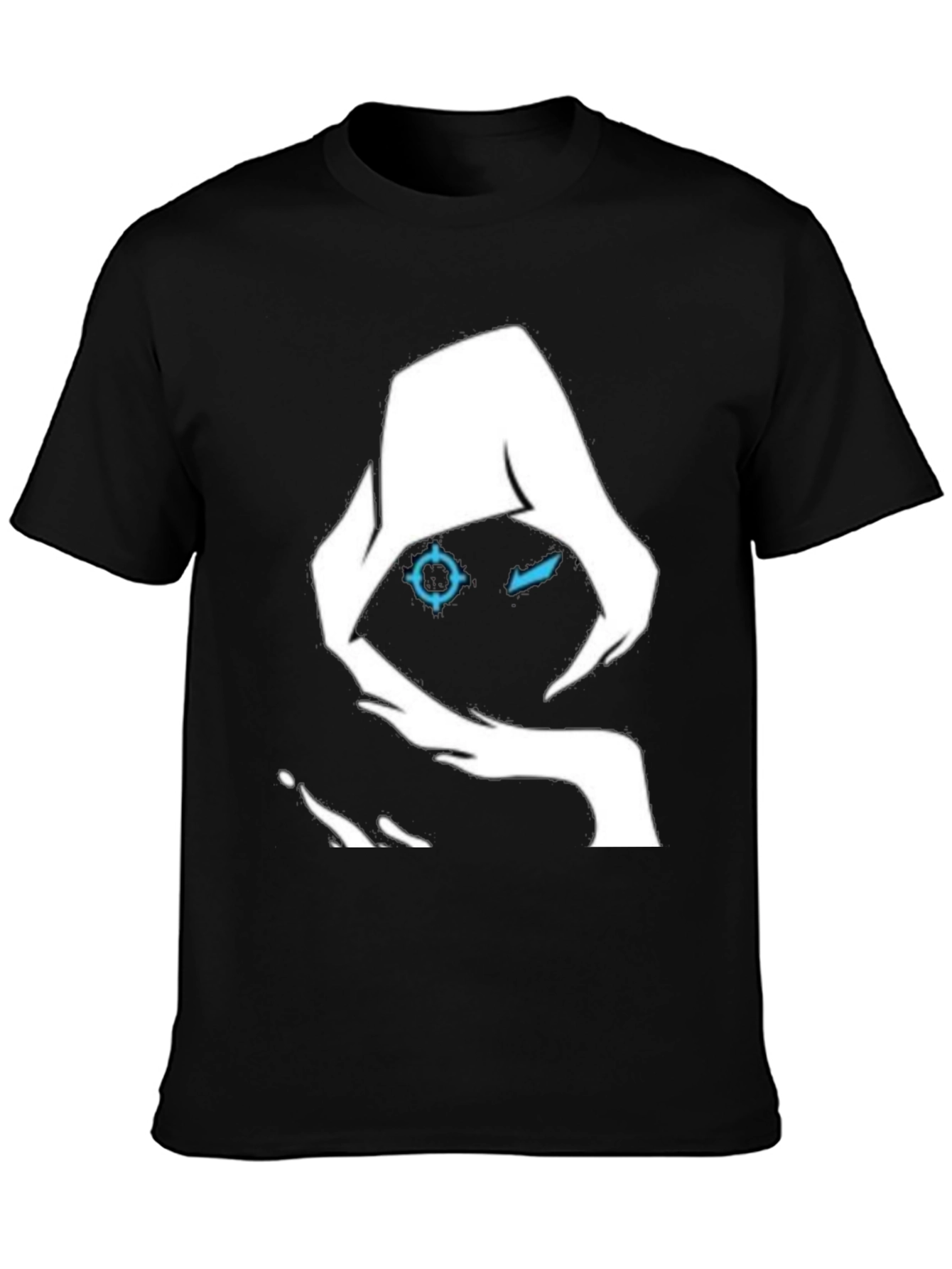 Mystic Hooded Graphic Tee - Black