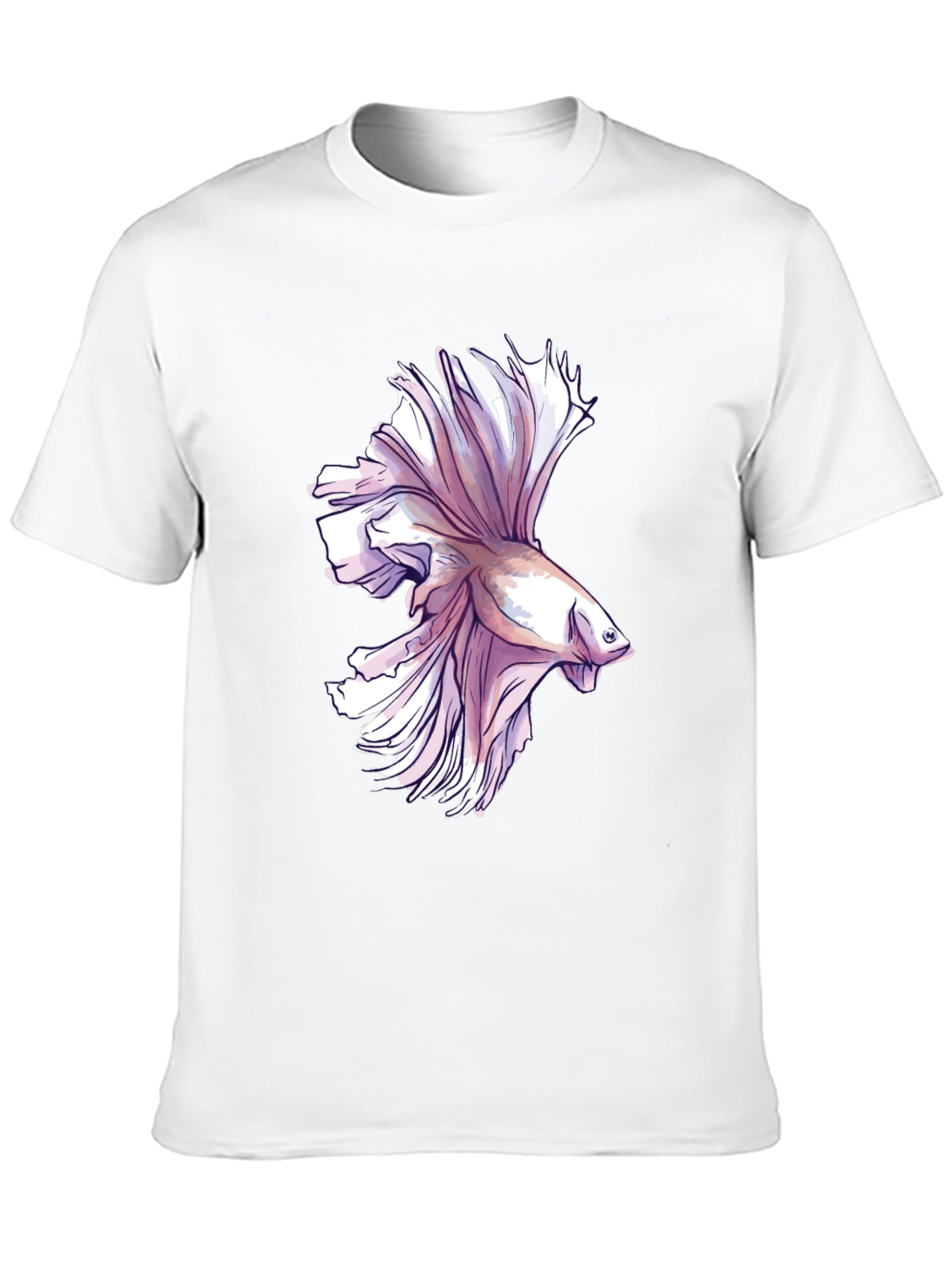 Betta Fish Graphic Tee - Mens Black T-Shirt