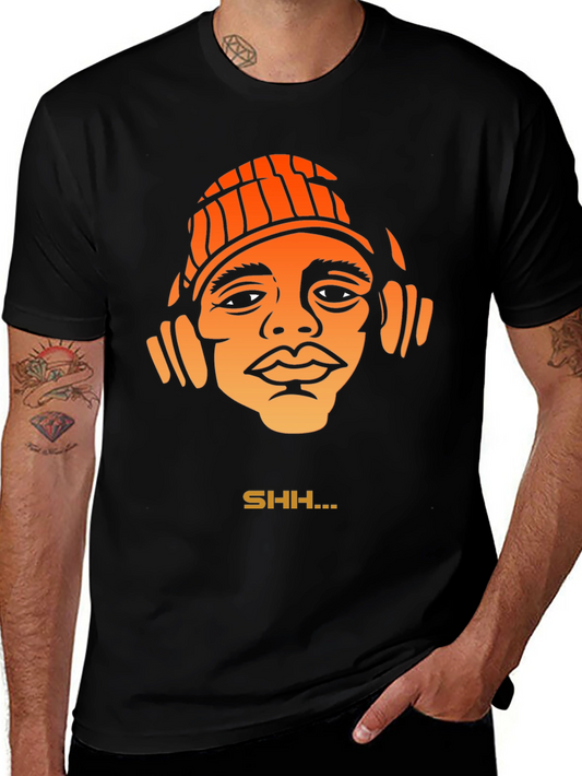 Cool Graphic T-Shirt with SHH... Design
