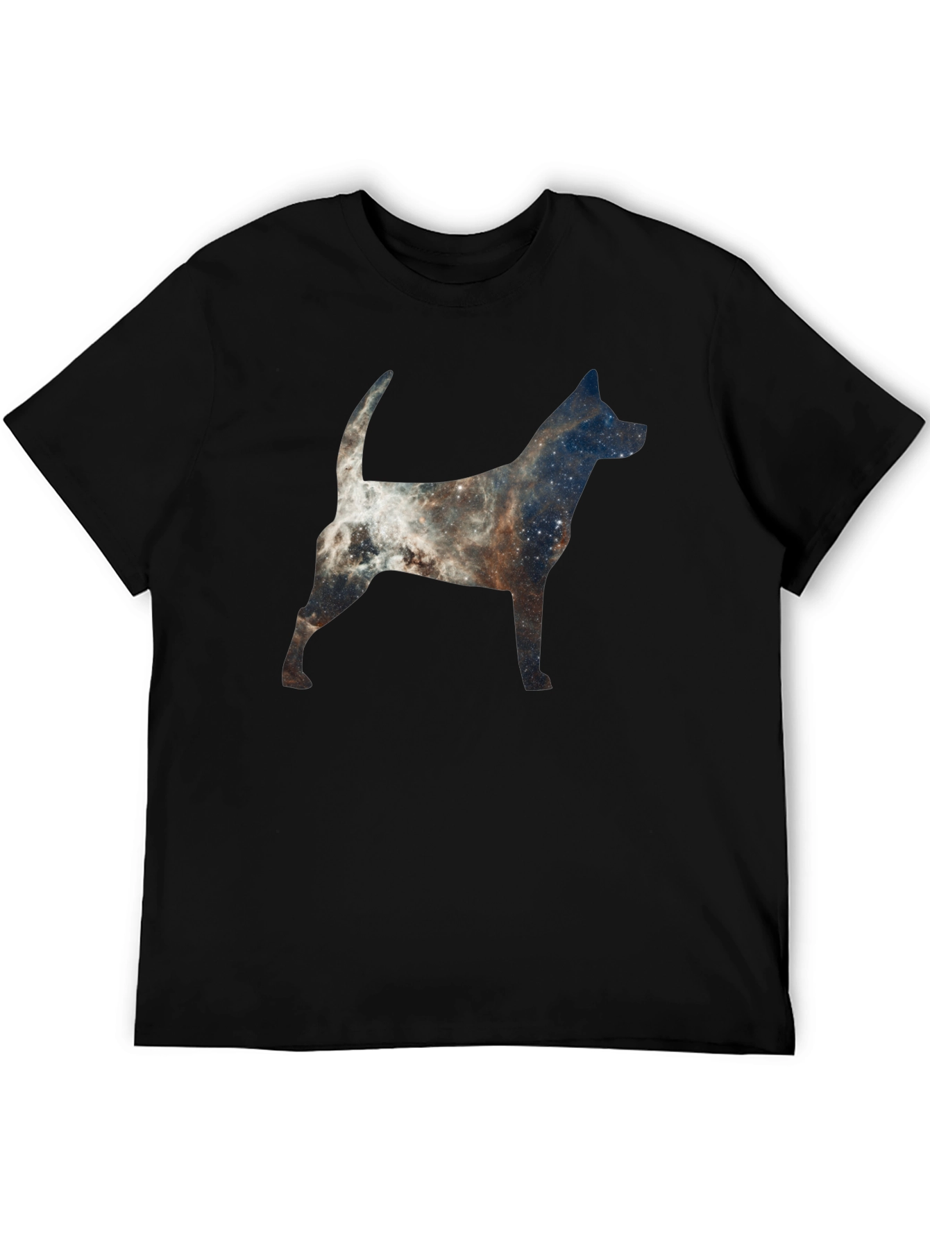 Galaxy Dog Silhouette Graphic Tee