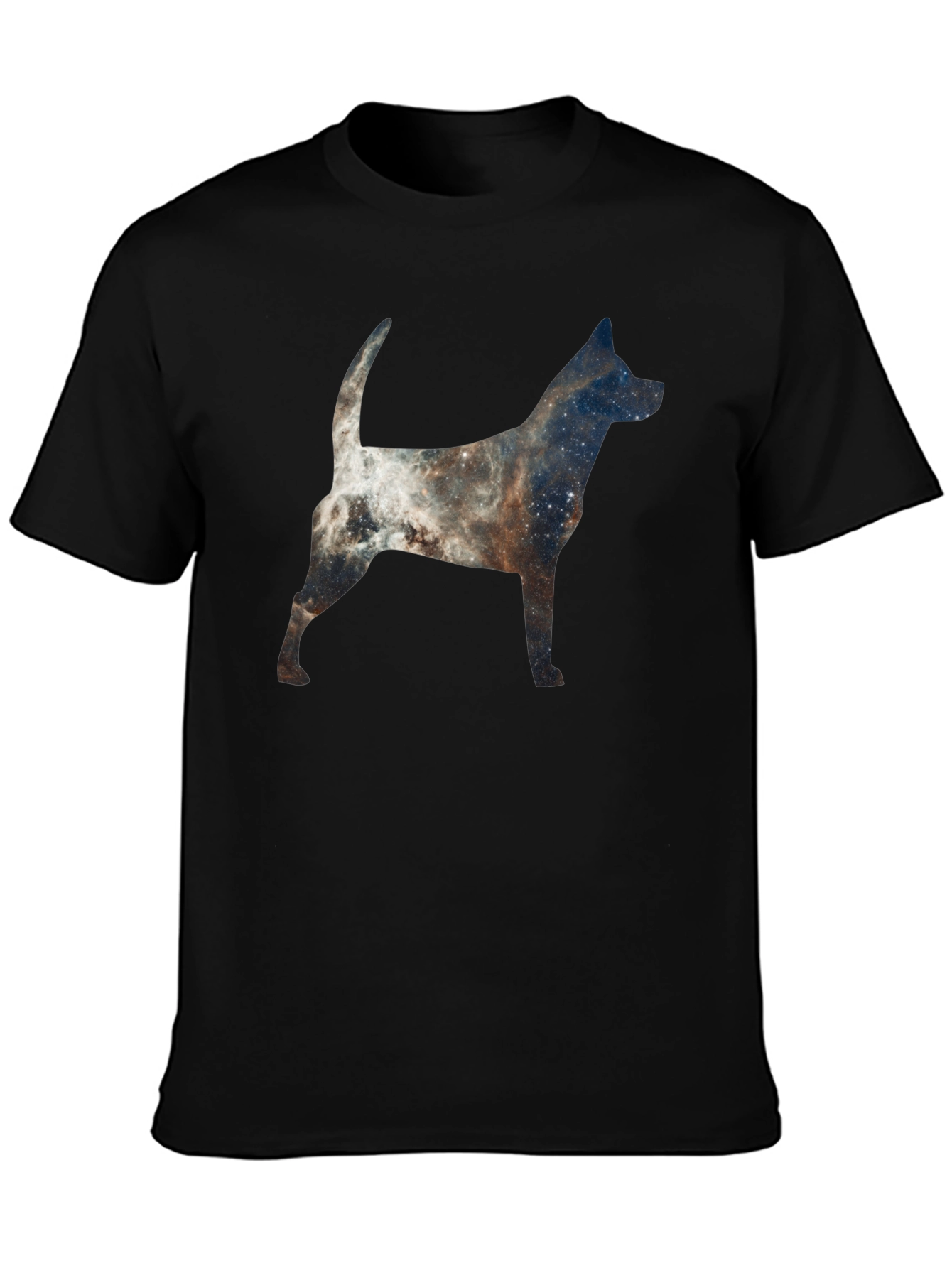 Galaxy Dog Silhouette Graphic Tee
