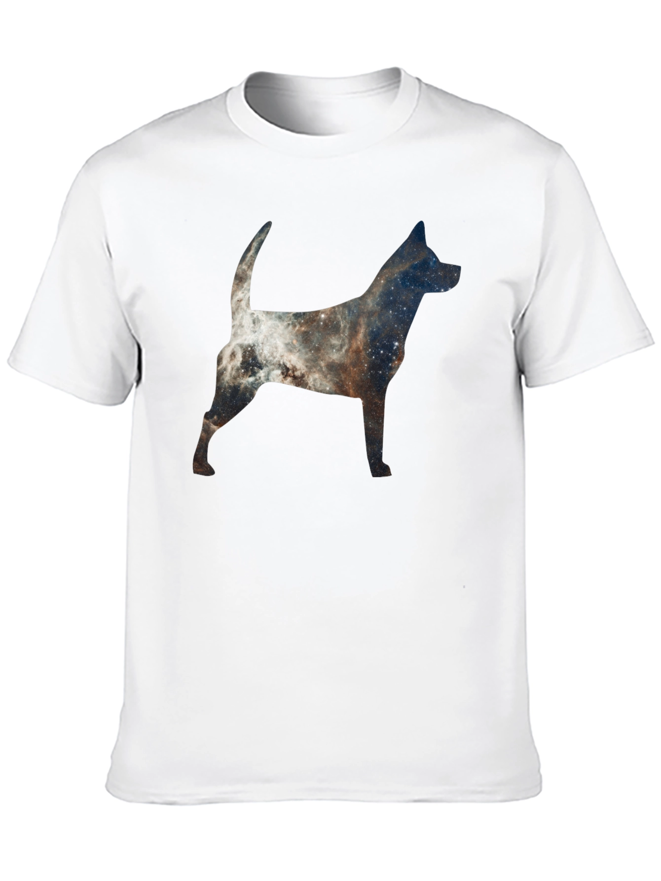 Galaxy Dog Silhouette Graphic Tee