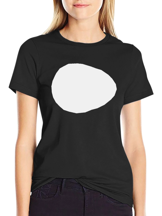 Mens Black Graphic T-Shirt - Novelty Egg Design