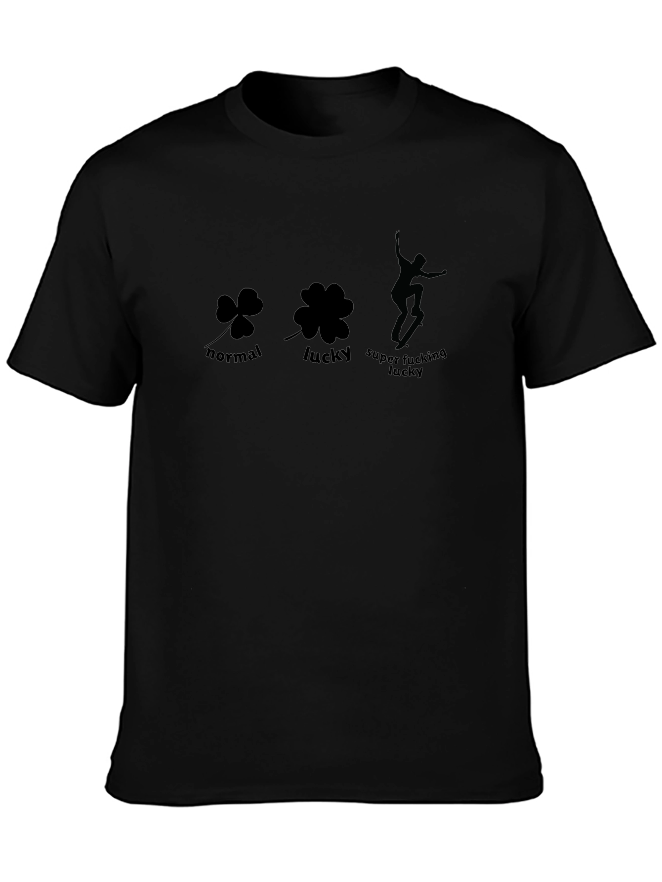 Lucky Skateboarder Graphic T-Shirt