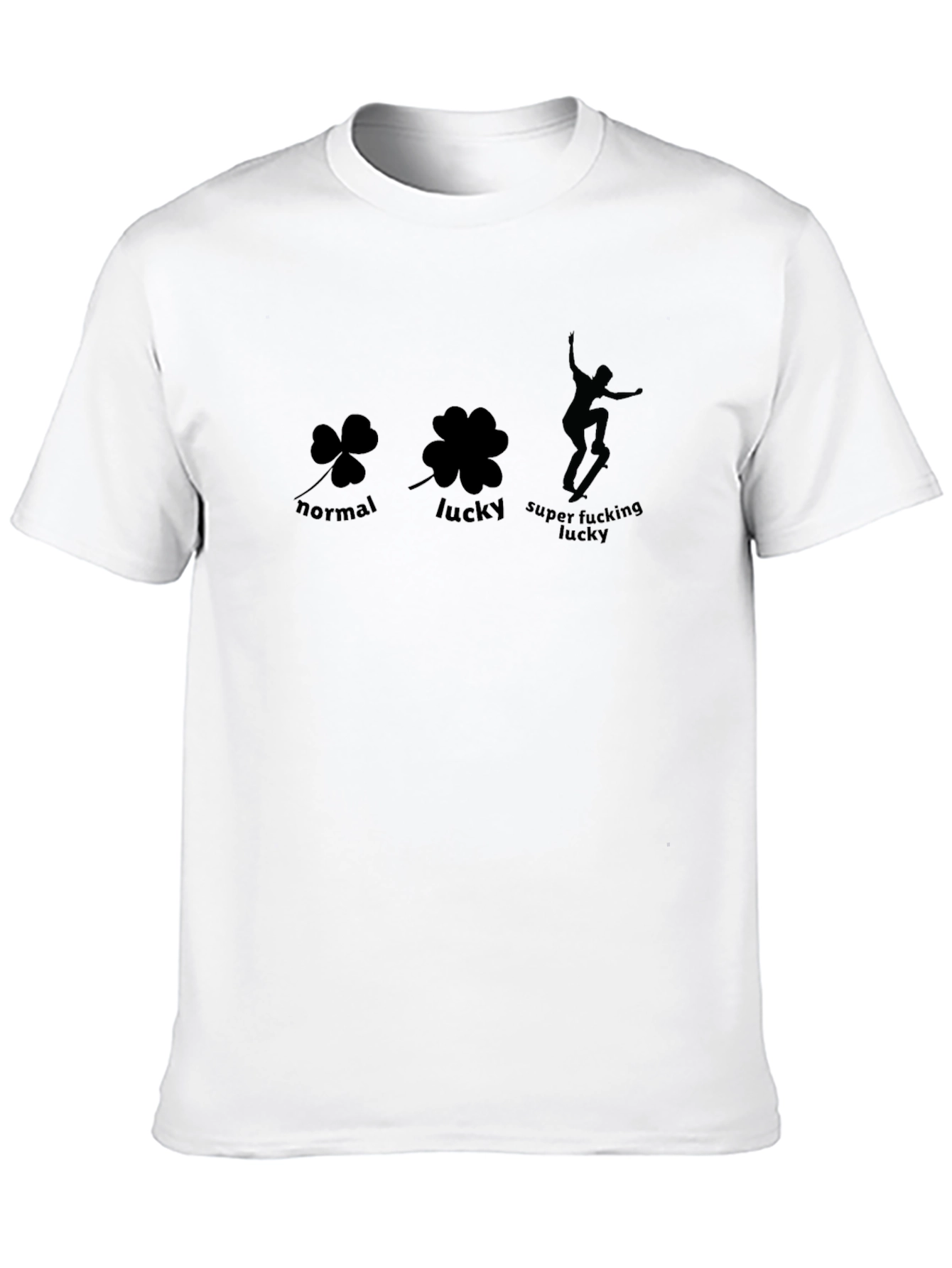 Lucky Skateboarder Graphic T-Shirt