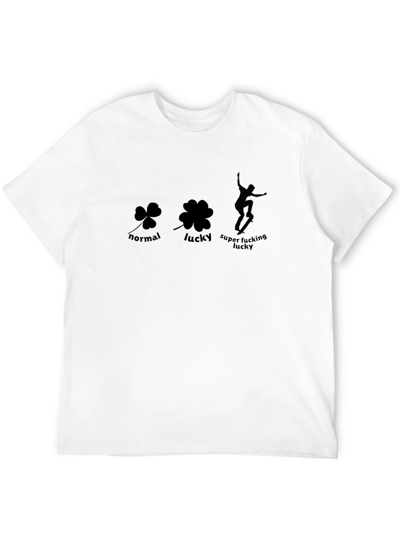 Lucky Skateboarder Graphic T-Shirt
