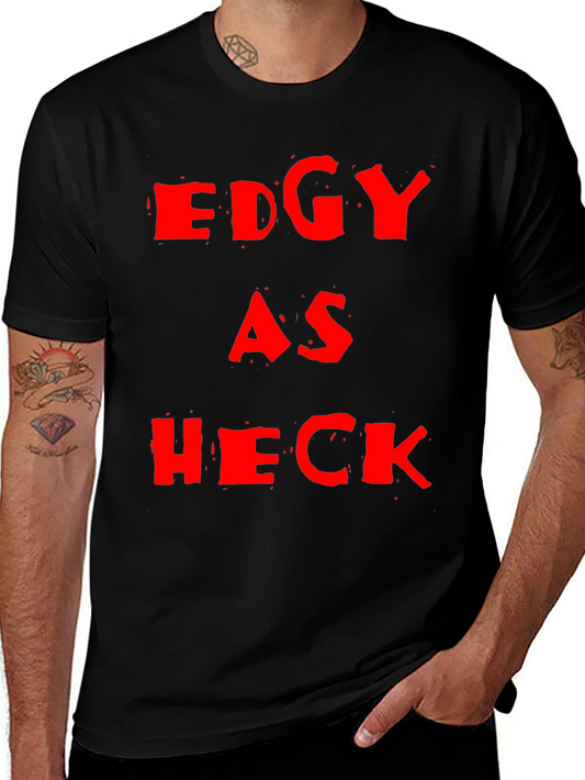 Edgy as Heck Black Graphic Tee