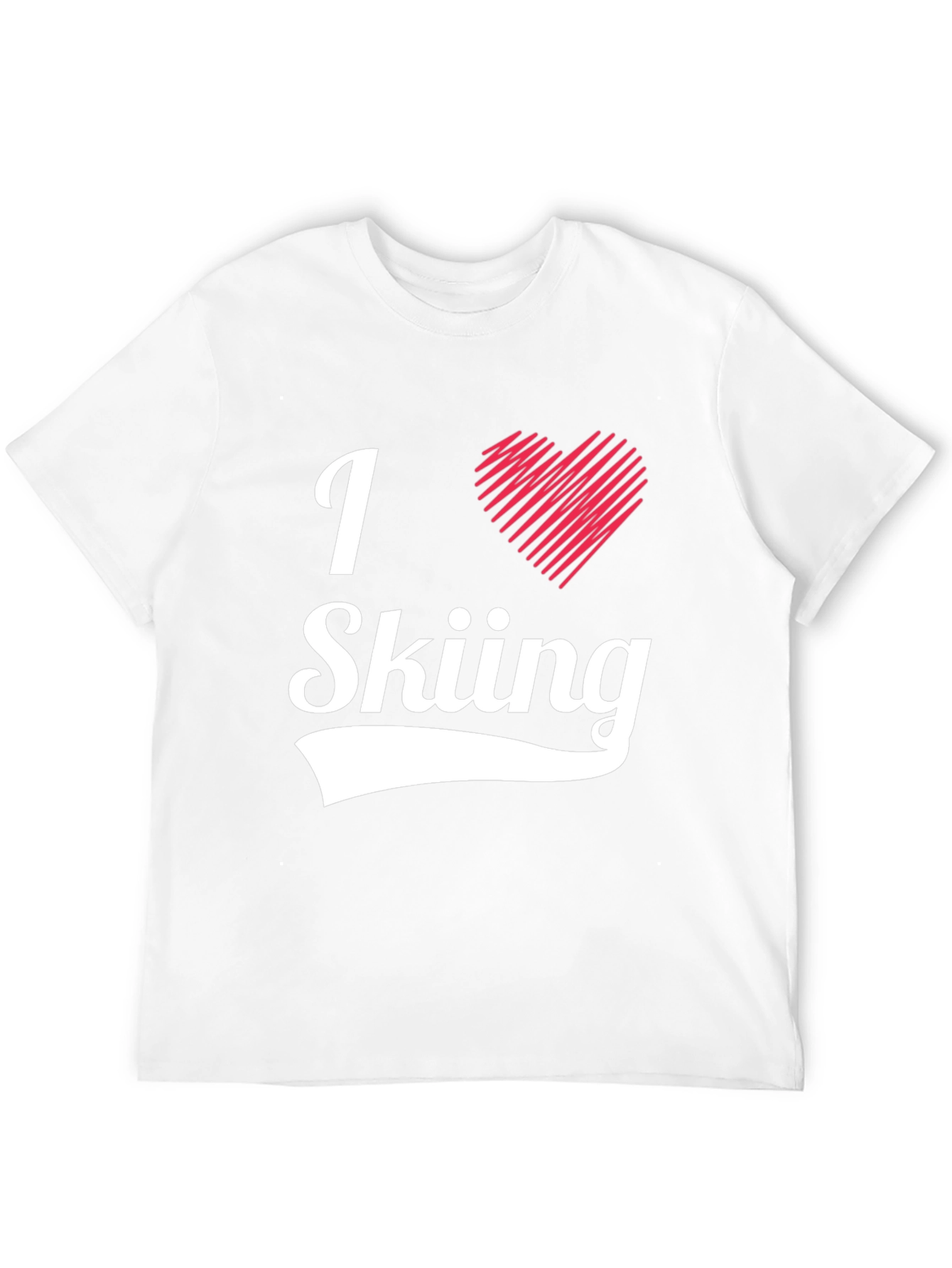 I Heart Skiing T-Shirt - Stylish Graphic Tee