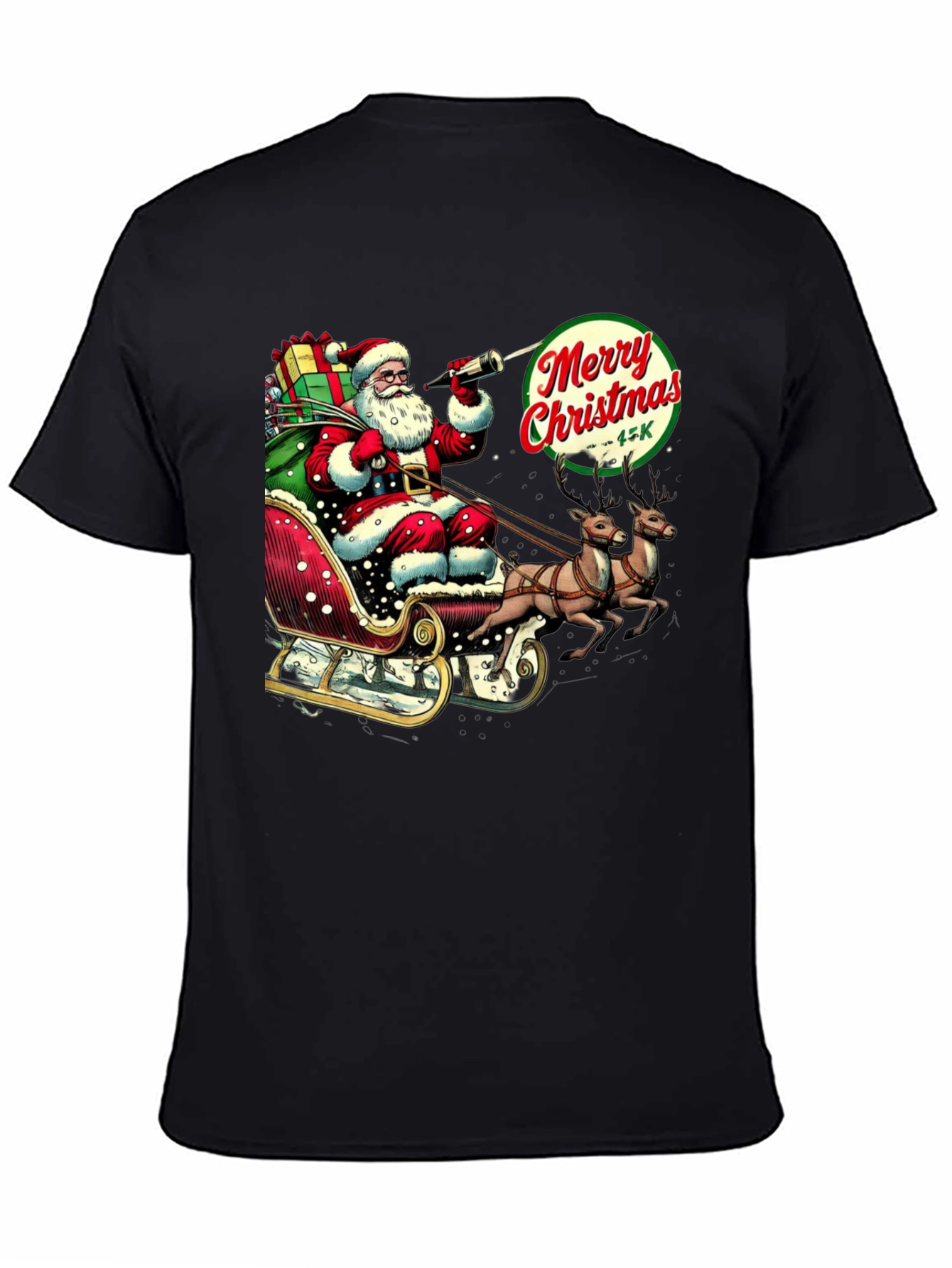 Merry Christmas Santa Sleigh T-Shirt