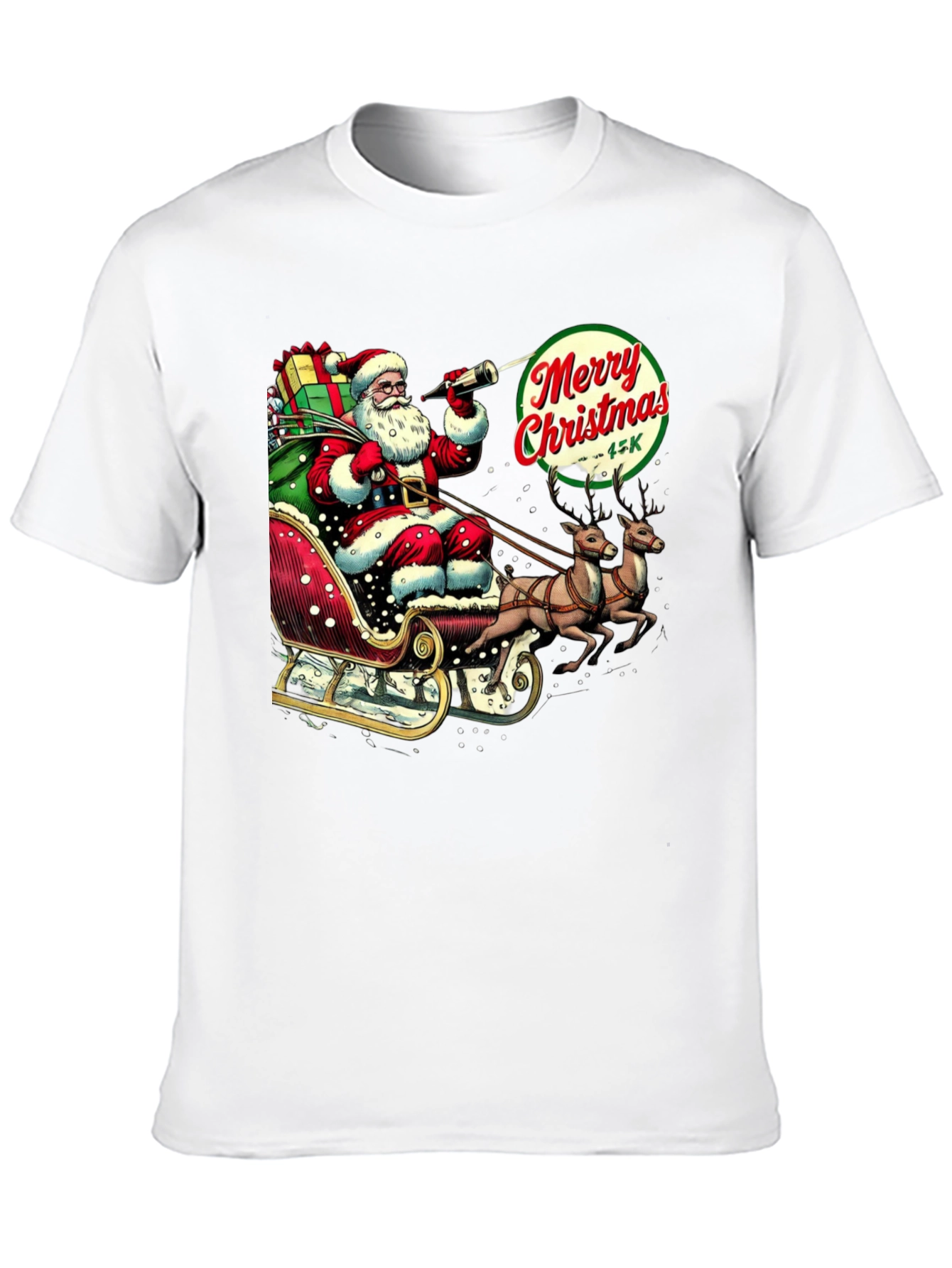 Merry Christmas Santa Sleigh T-Shirt