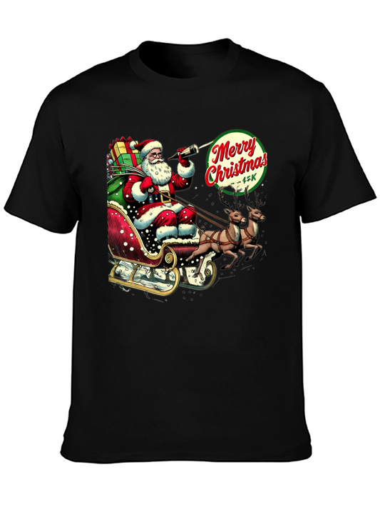 Merry Christmas Santa Sleigh T-Shirt