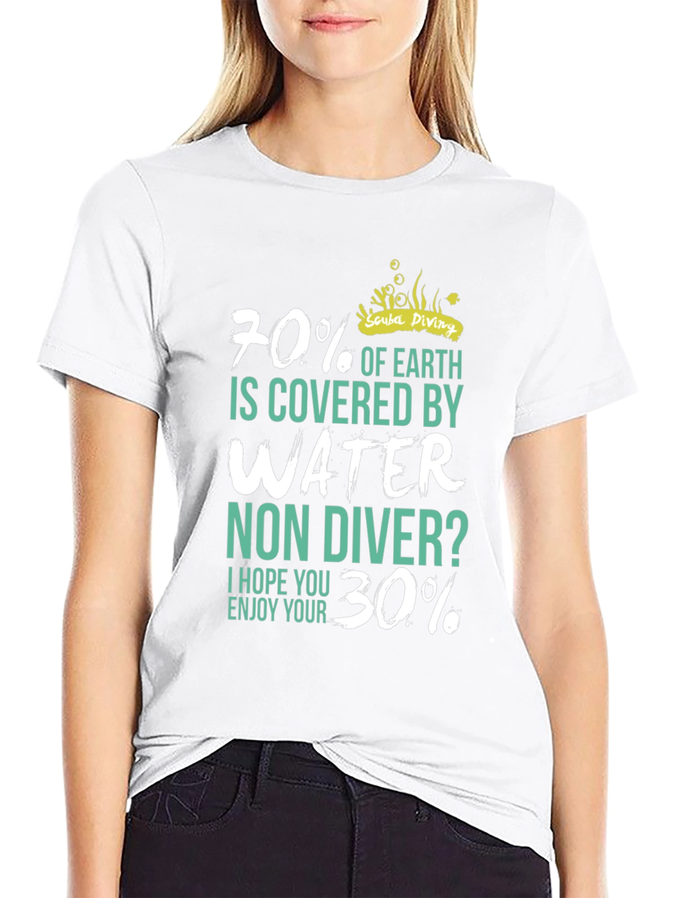 Scuba Diving 70% Water Mens T-Shirt