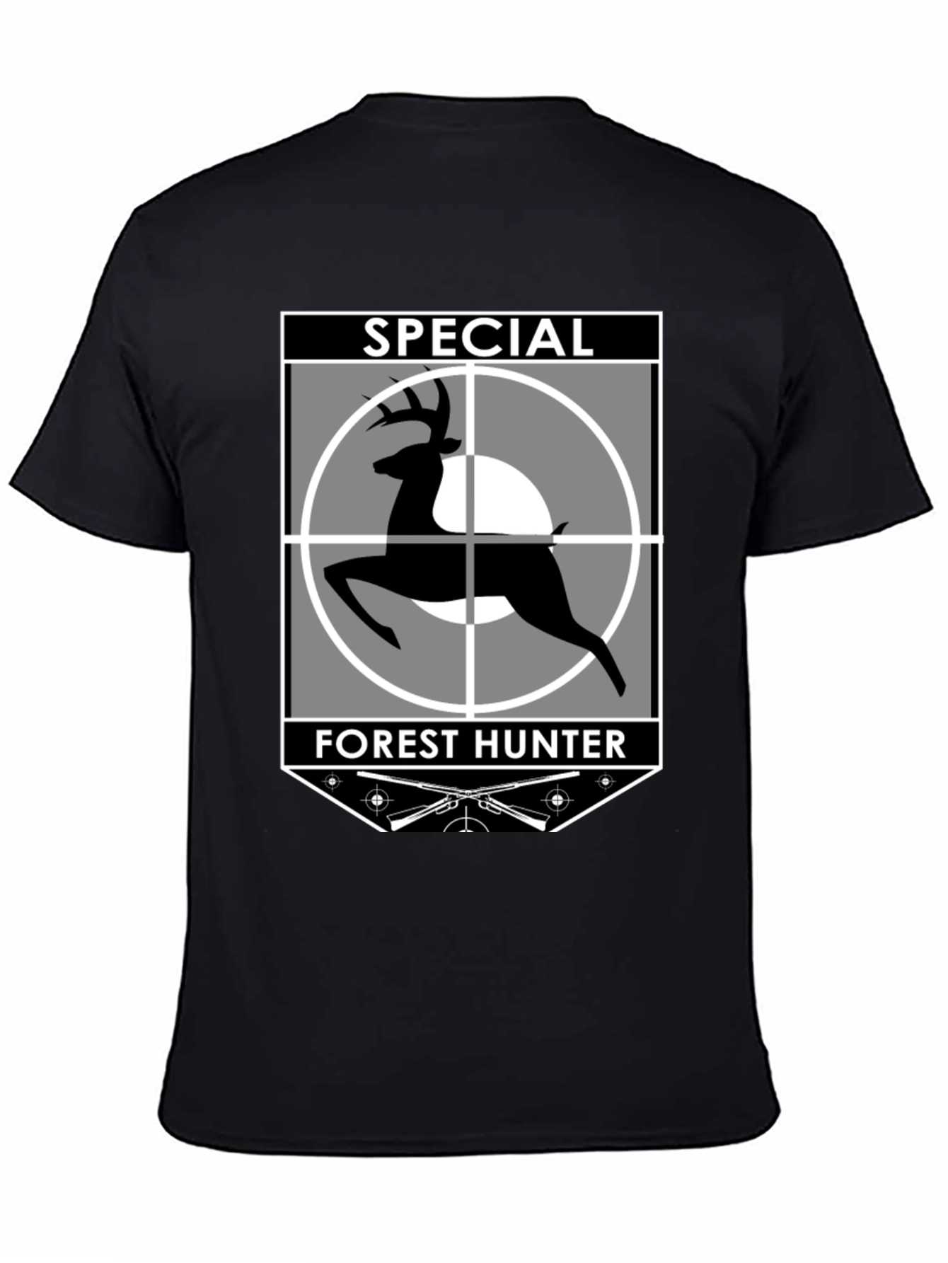 Special Forest Hunter Deer Graphic T-Shirt