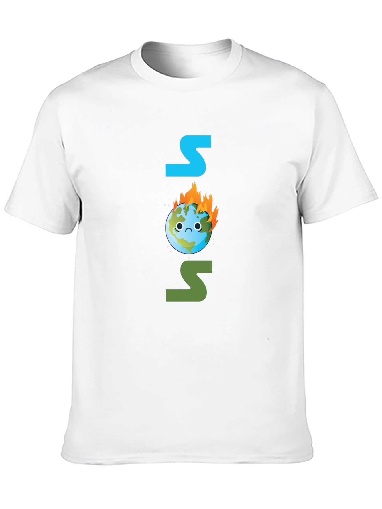 SOS Burning Earth T-Shirt - Save Our Planet