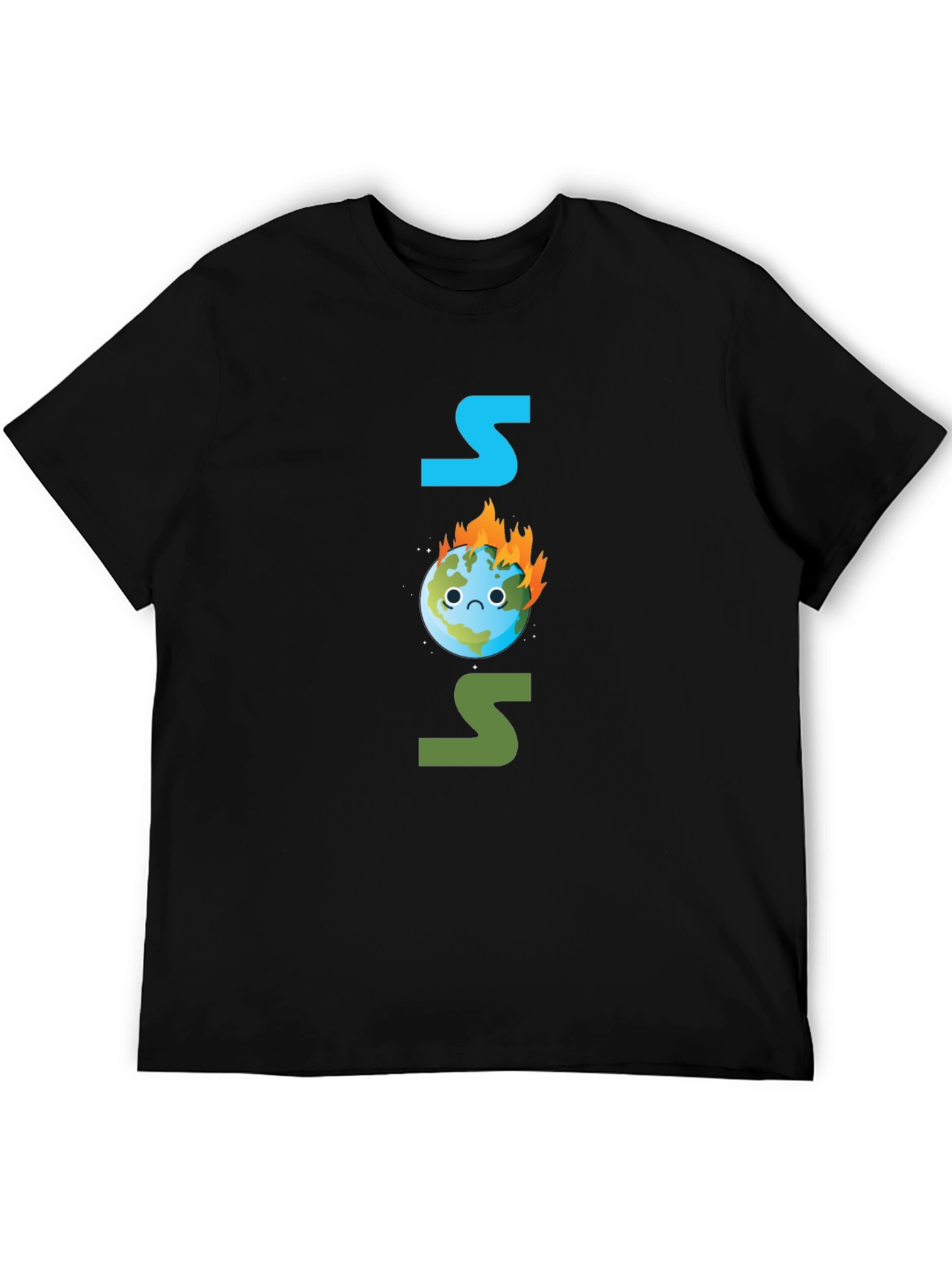 SOS Burning Earth T-Shirt - Save Our Planet