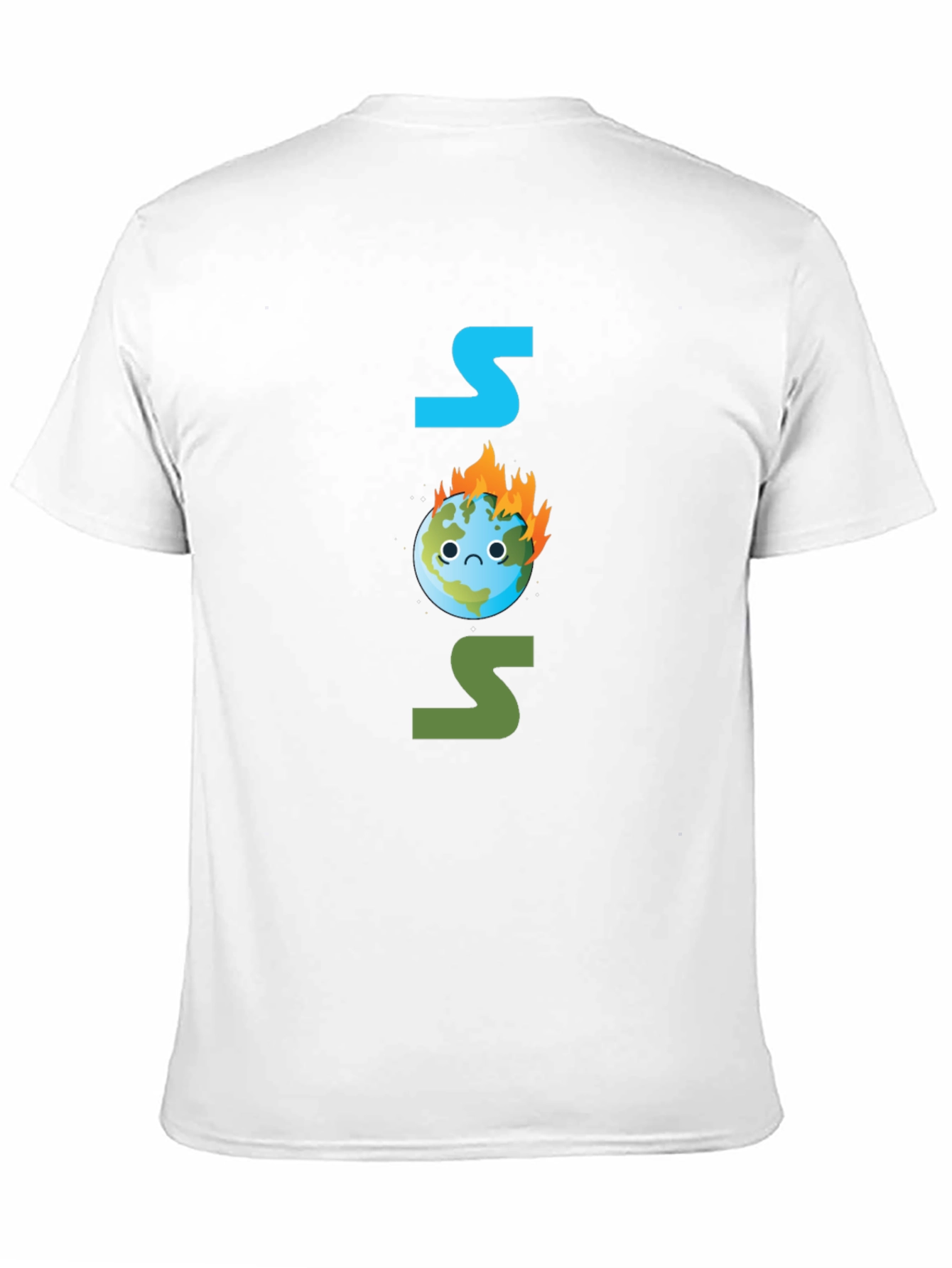 SOS Burning Earth T-Shirt - Save Our Planet