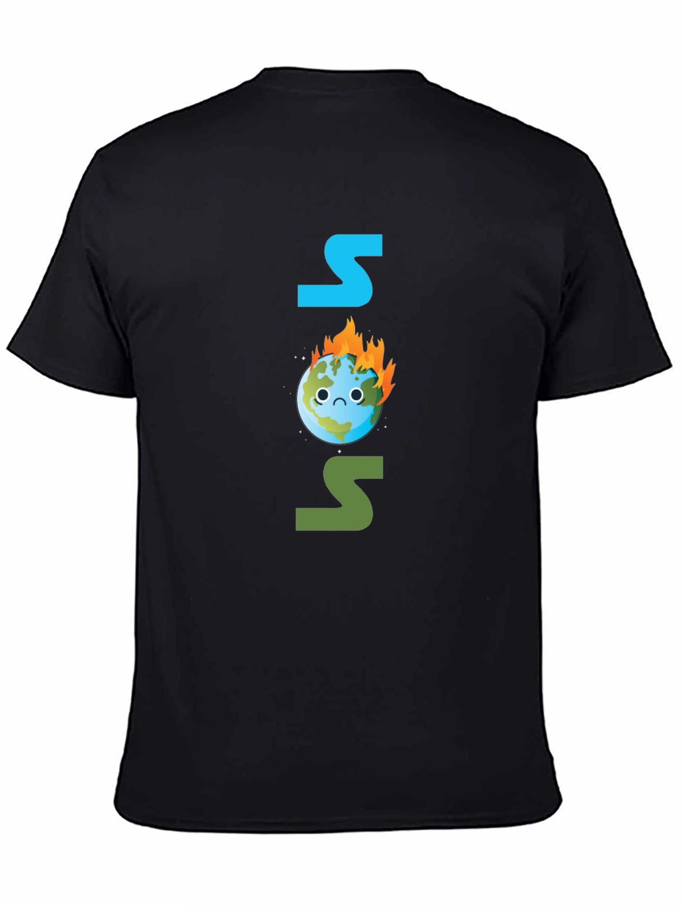 SOS Burning Earth T-Shirt - Save Our Planet