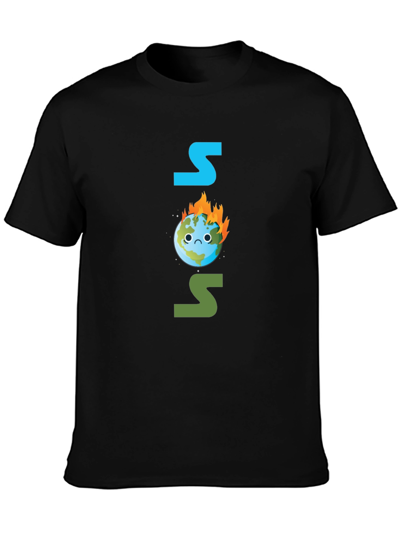 SOS Burning Earth T-Shirt - Save Our Planet