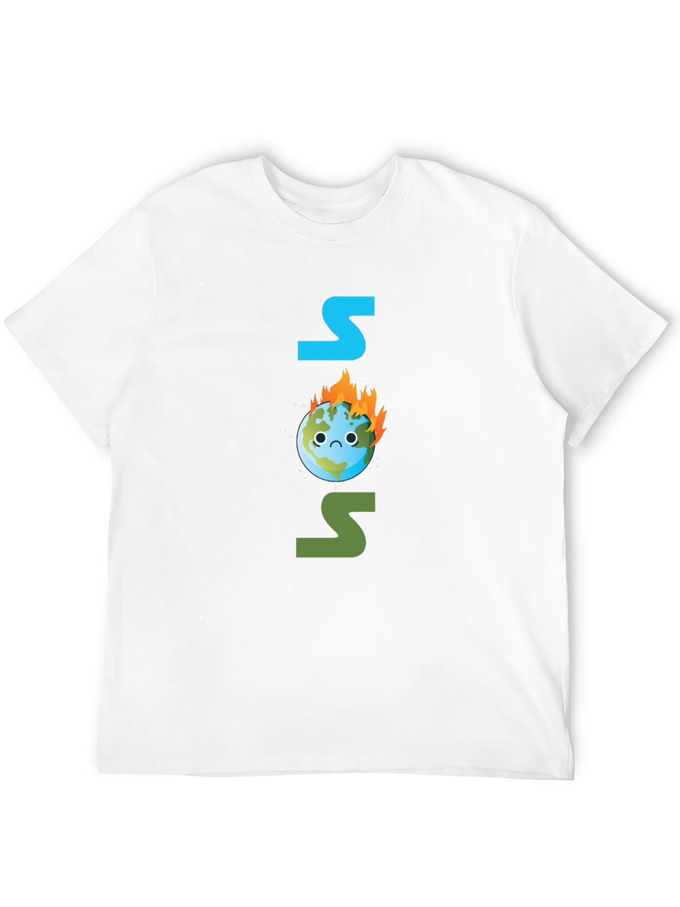 SOS Burning Earth T-Shirt - Save Our Planet