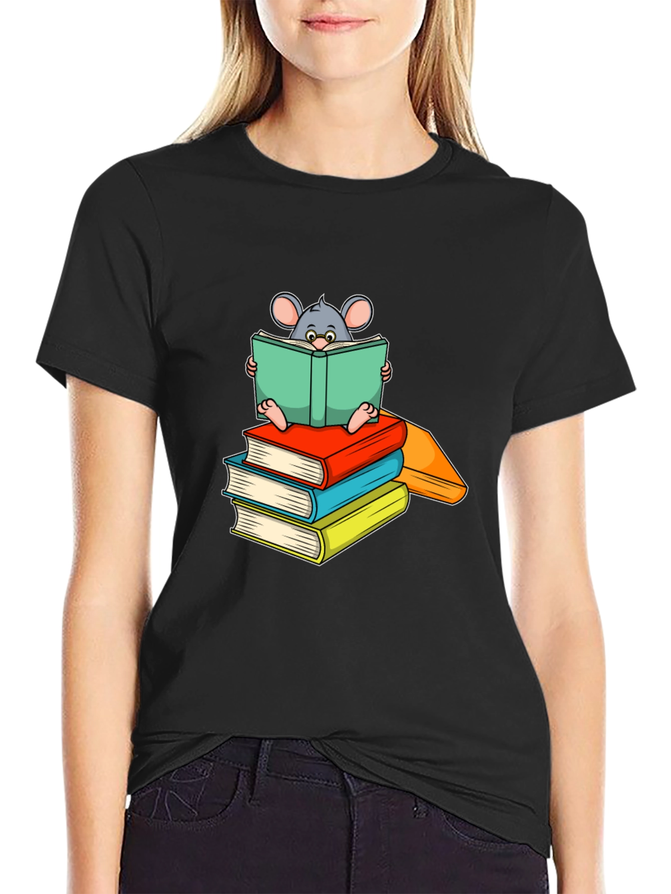 Bookworm Mouse Graphic Tee