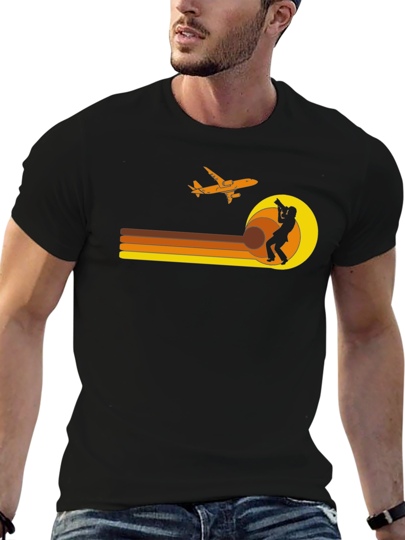 Retro Plane Spotter T-Shirt - Aviation Photography Tee
